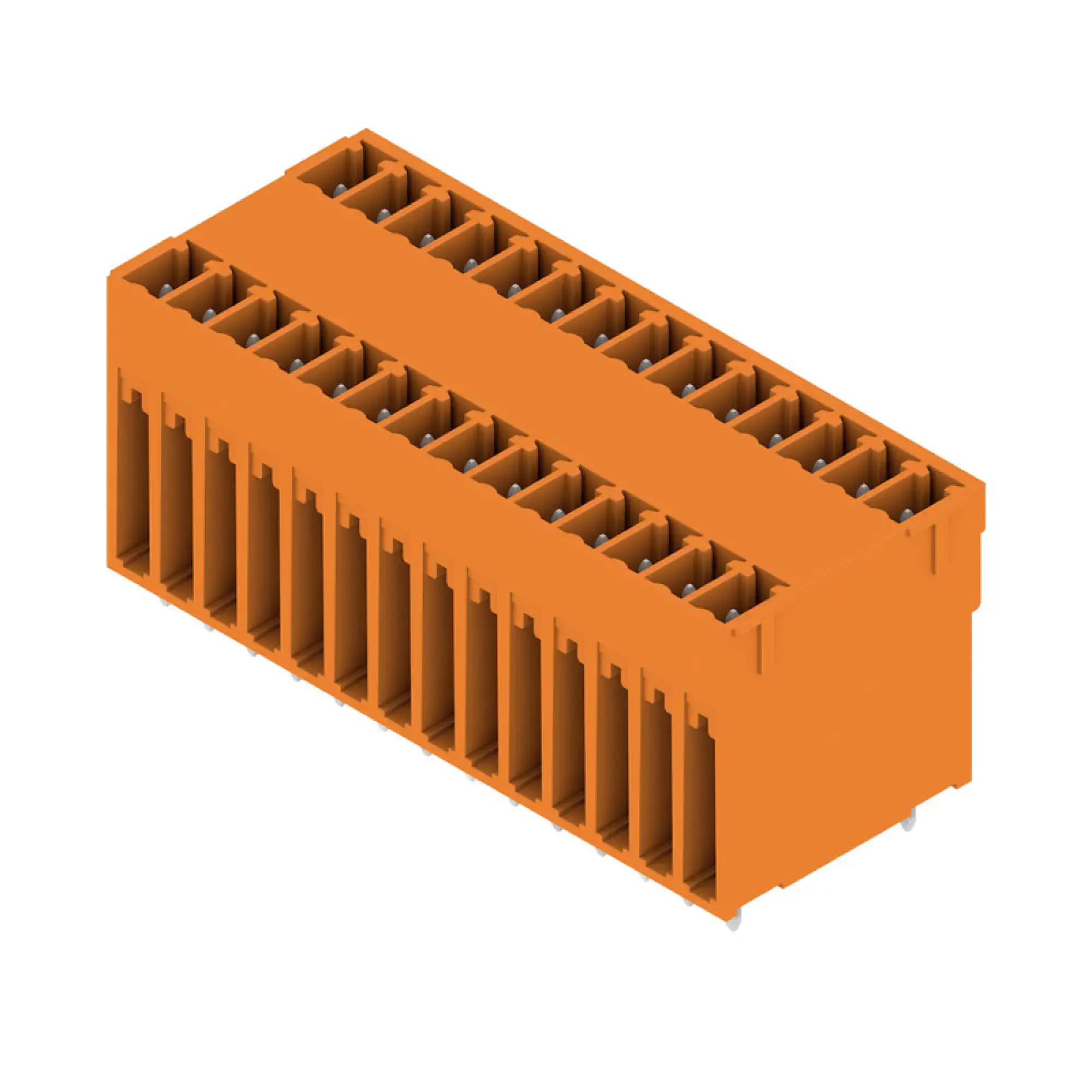 Weidmüller 1030060000 PCB connector (board connection), 160 V, 17.5 A, Pitch in mm: 3.81, Number of poles: 28, THT solder connection, Box (img_001)