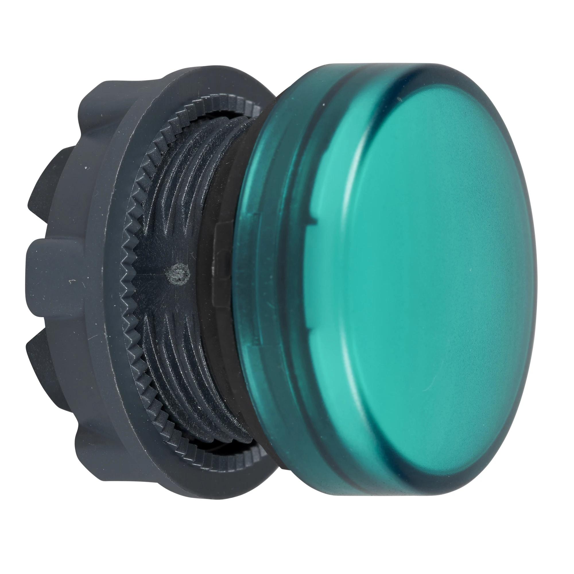 Schneider Electric ZB5AV03 Signal lamp, front element, Harmony XB5, plastic, 22mm, green, for incandescent lamp BA9s, smooth dome (img_001)