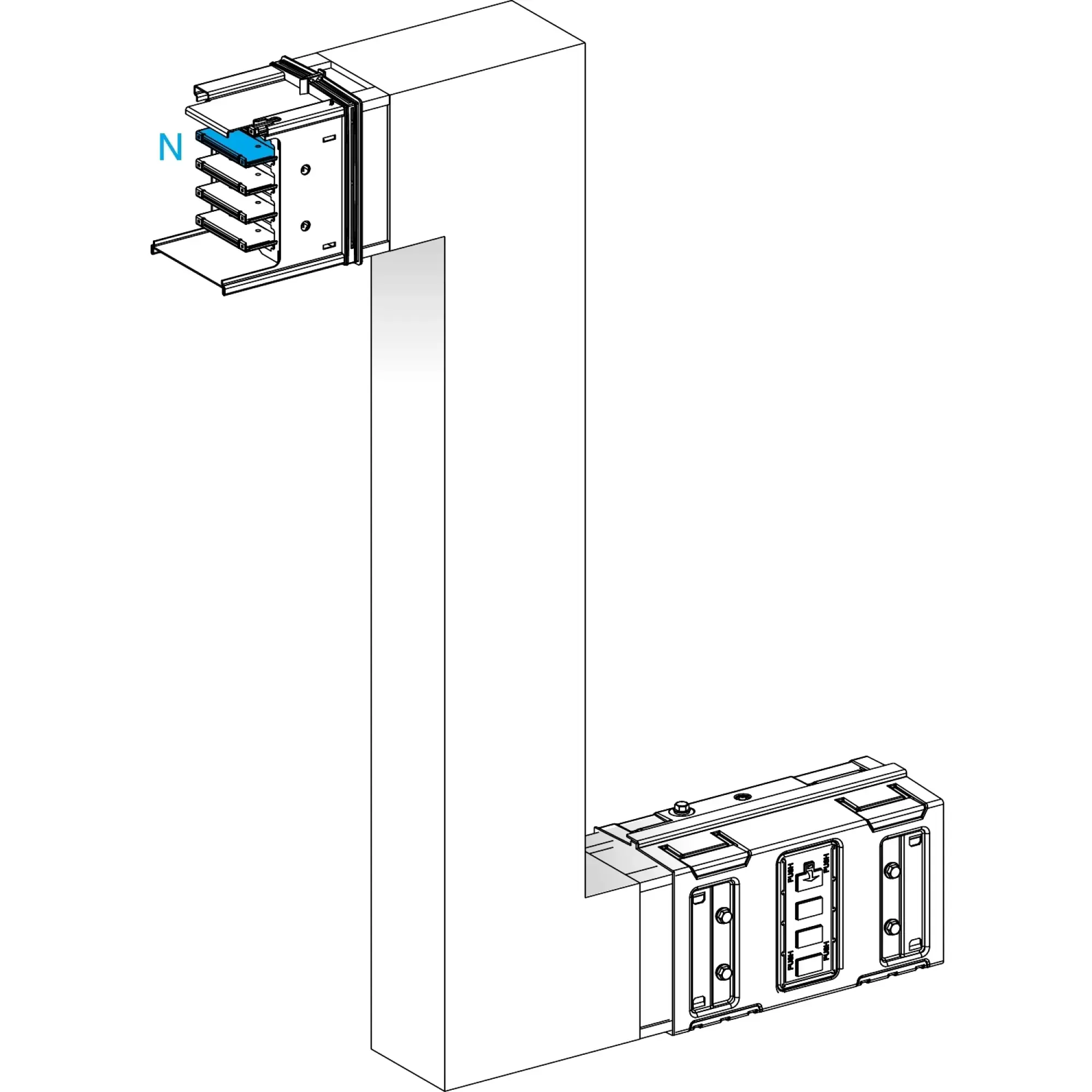Schneider Electric KSA630DZE41A KSA Z-Element, 630A, vertical, upwards-downwards, selectable length (img_002)