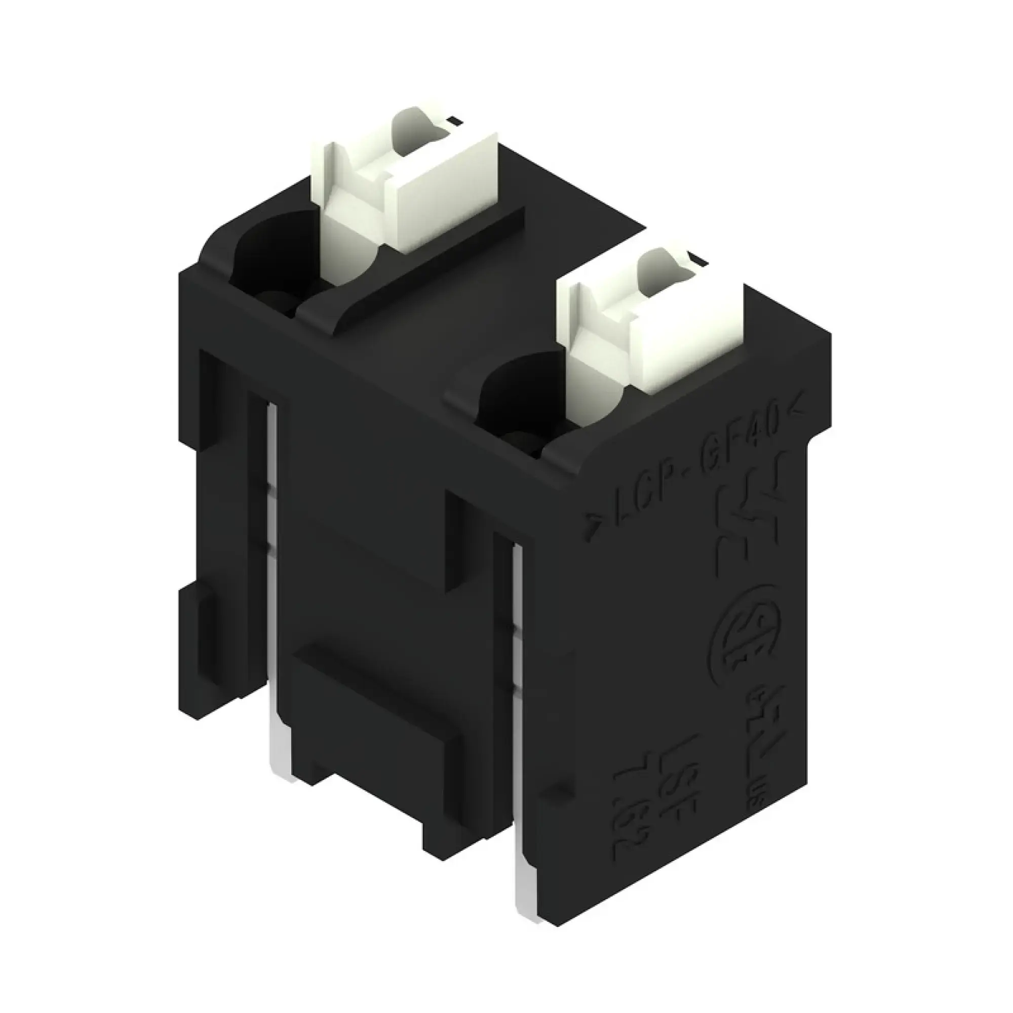 Weidmüller 1874870000 PCB terminal, 630 V, 17.5 A, Pitch in mm: 7.62, 1.5 mm², Number of poles: 2, PUSH IN with actuator, THT/THR solder connection, 180°, Tape (img_001)