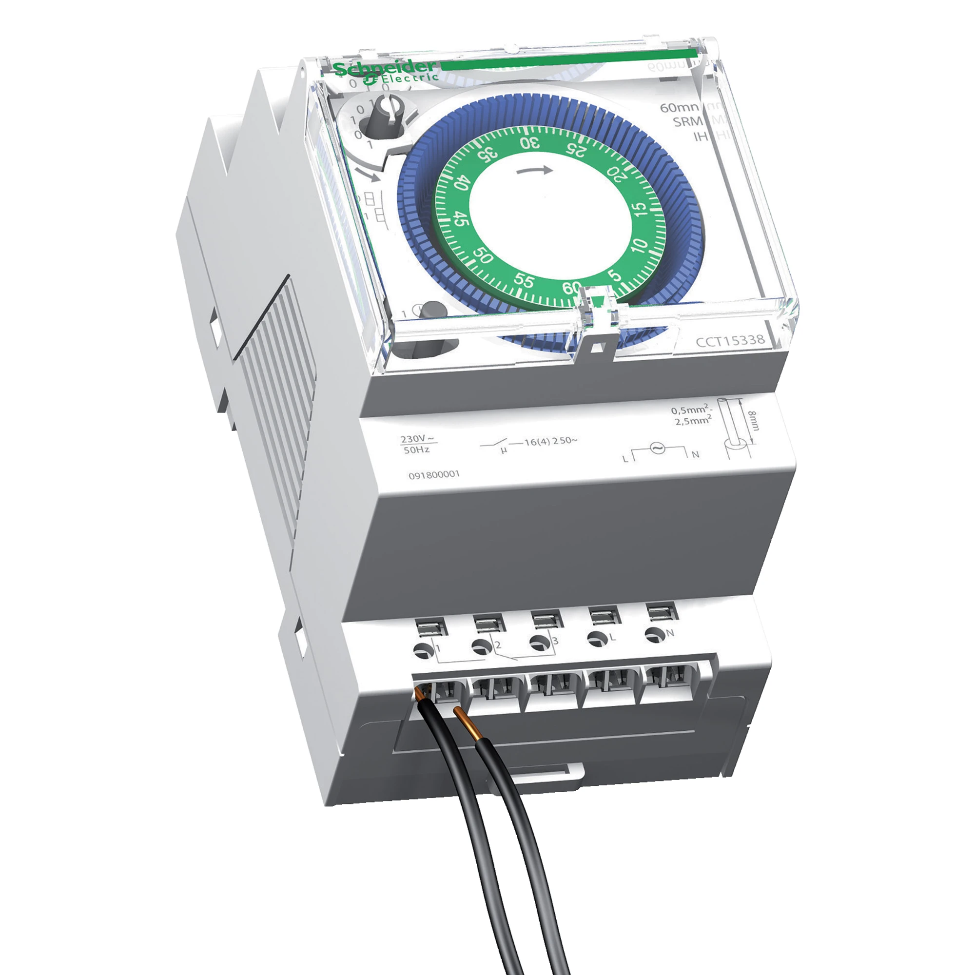 Schneider Electric CCT15338 Mechanical Timer Switch, IH 60mn 1c SRM, 60min, without Memory (img_001)