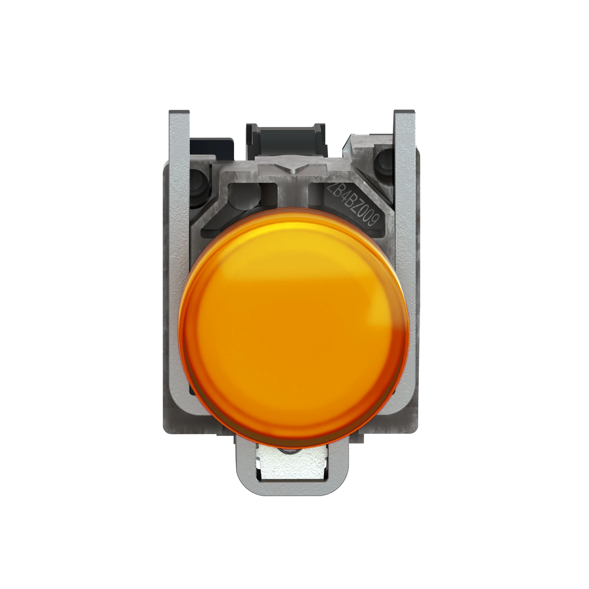 Schneider Electric XB4BVG5 Pilot light, Harmony XB4, Metal, 22mm, orange, universal LED, smooth dome, screw terminal, 110-120V AC (img_004)