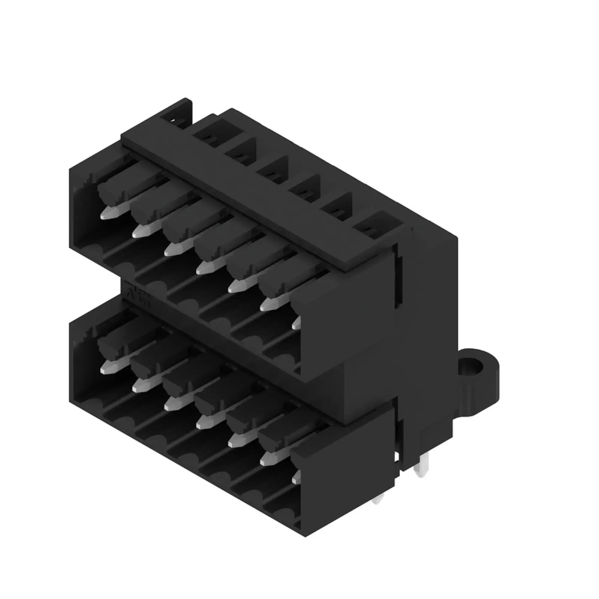 Weidmüller 1245760000 PCB connector (board connection), 160 V, 10.5 A, Pitch in mm: 3.50, Number of poles: 14, THT solder connection, Box (img_001)