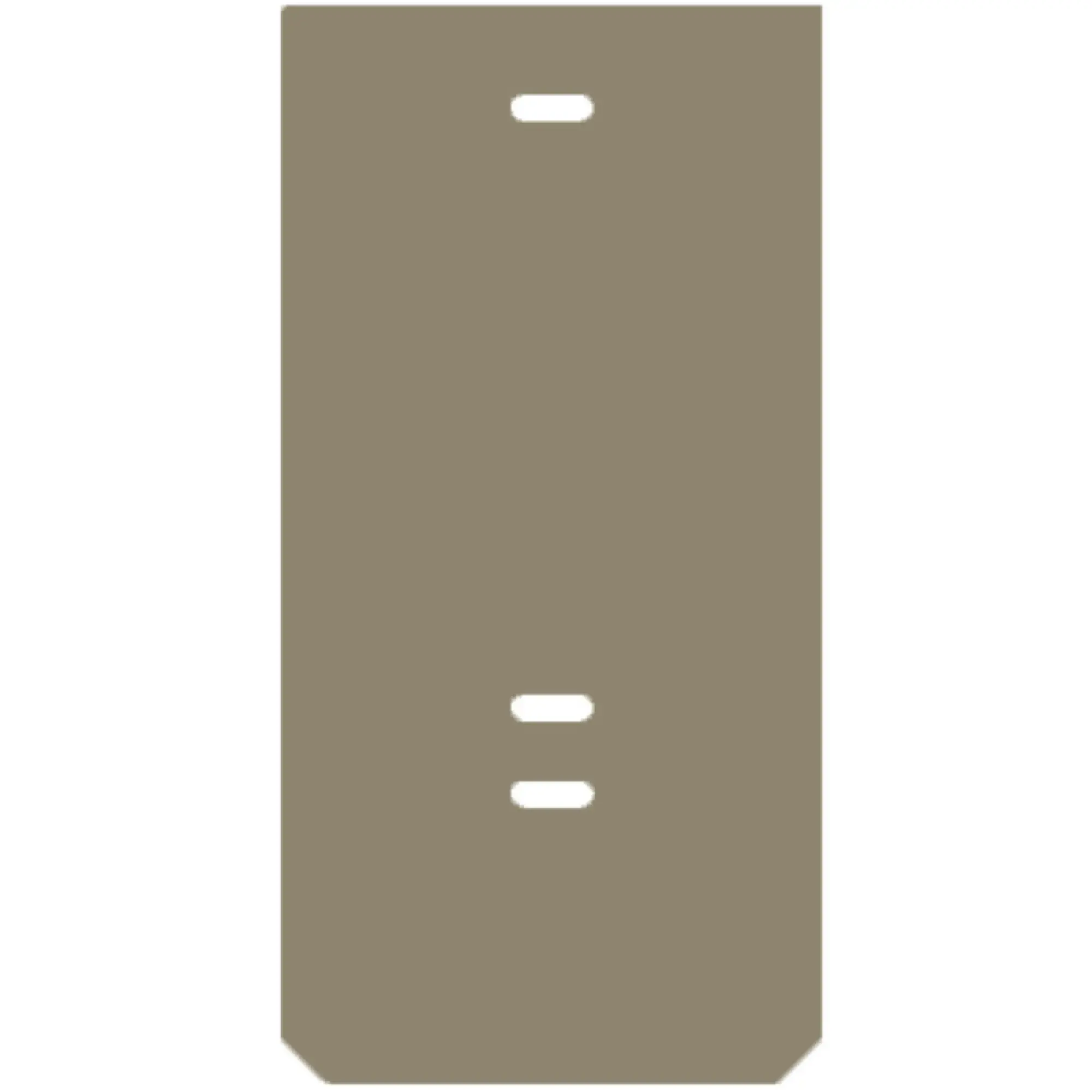 Weidmüller 1073000000 End plate (terminals), dark beige, Height: 37.45 mm, Width: 2 mm, V-0, Wemid (img_001)