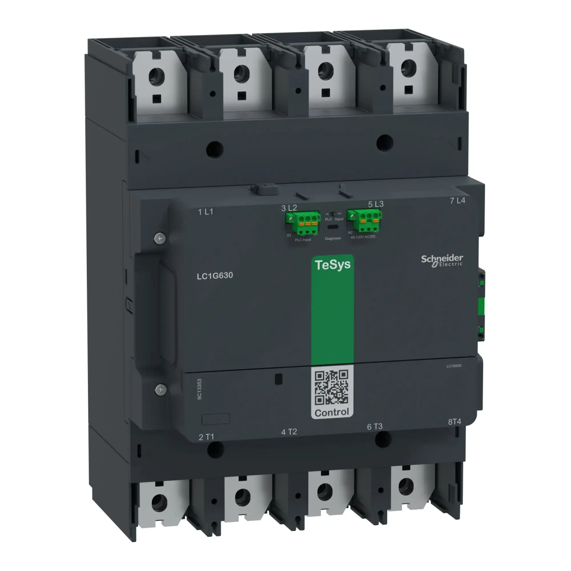 Schneider Electric LC1G6304EHEA Leistungsschütz TeSys control - Giga, 4-polig, 1050A AC1, 48-130V ACDC-A Spule (img_002)
