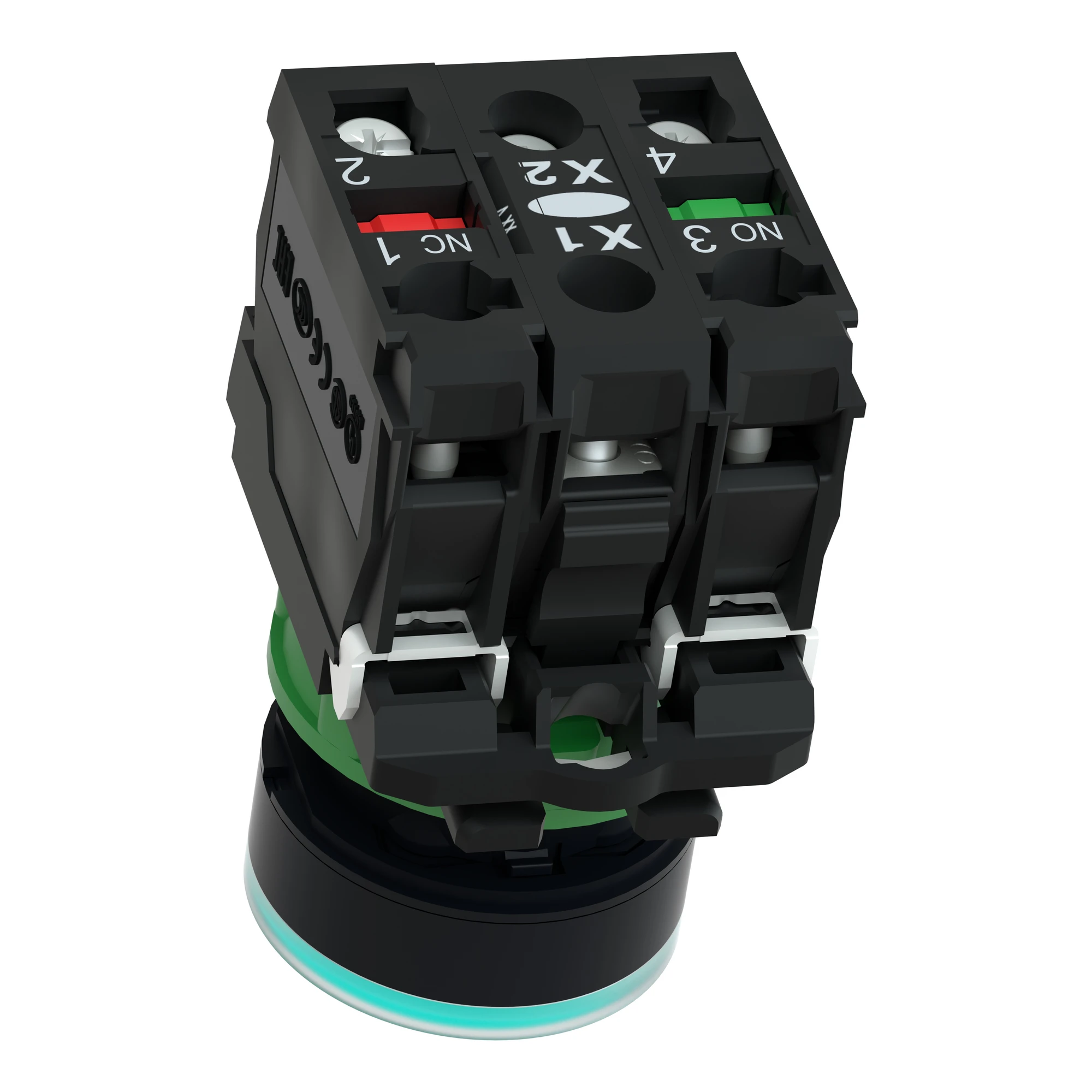 Schneider Electric XB5AW3365 Illuminated pushbutton, green, flat, 1NC+1NO, momentary, +BA 9s 250V 2.4W (img_007) Schneider Electric XB5AW3365 Illuminated pushbutton, green, flat, 1NC+1NO, momentary, +BA 9s 250V 2.4W (img_007)