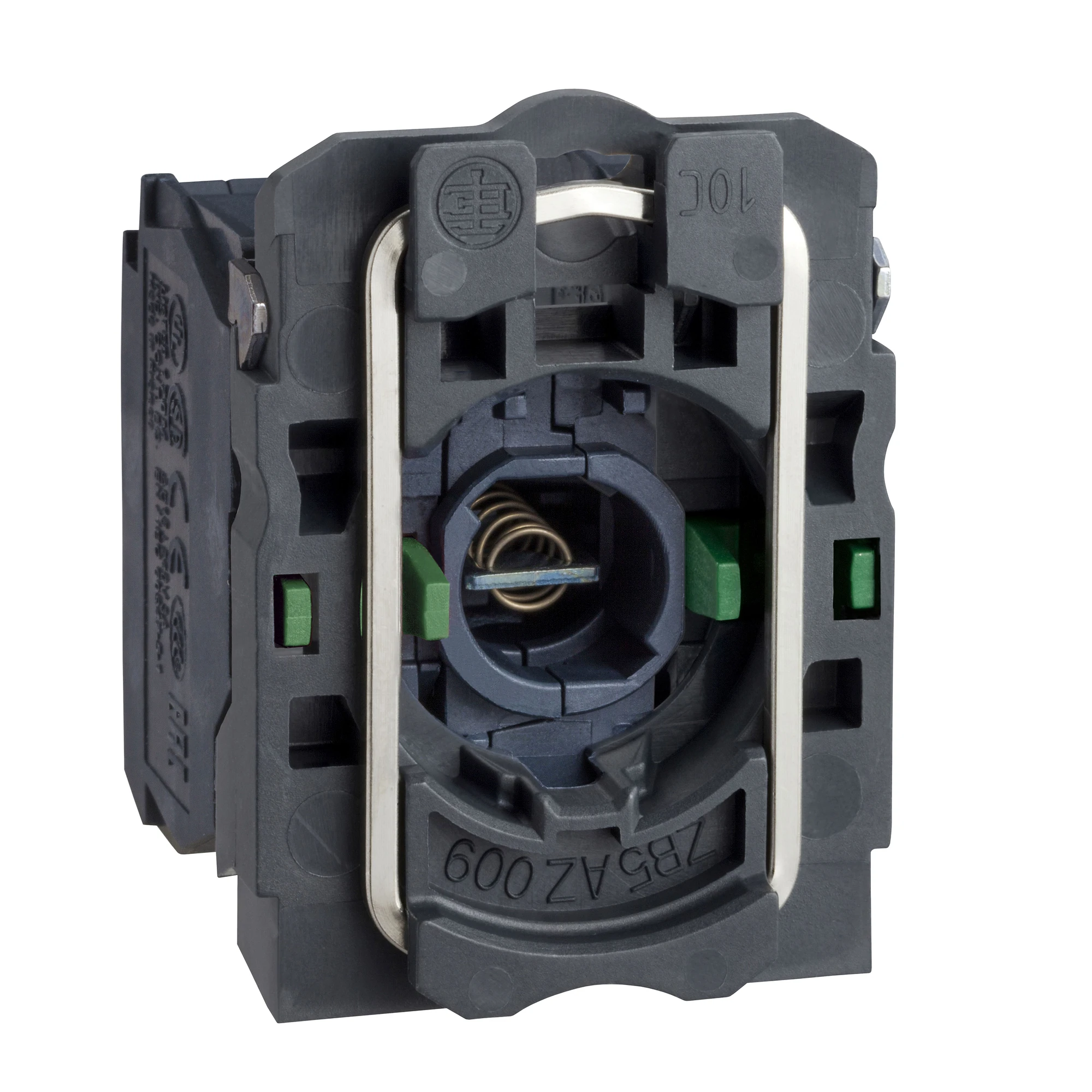 Schneider Electric ZB5AW063 Lamp Socket with Mounting Flange, Harmony XB5, Plastic, White, Lamp BA9s, 2S, 250V (img_001)