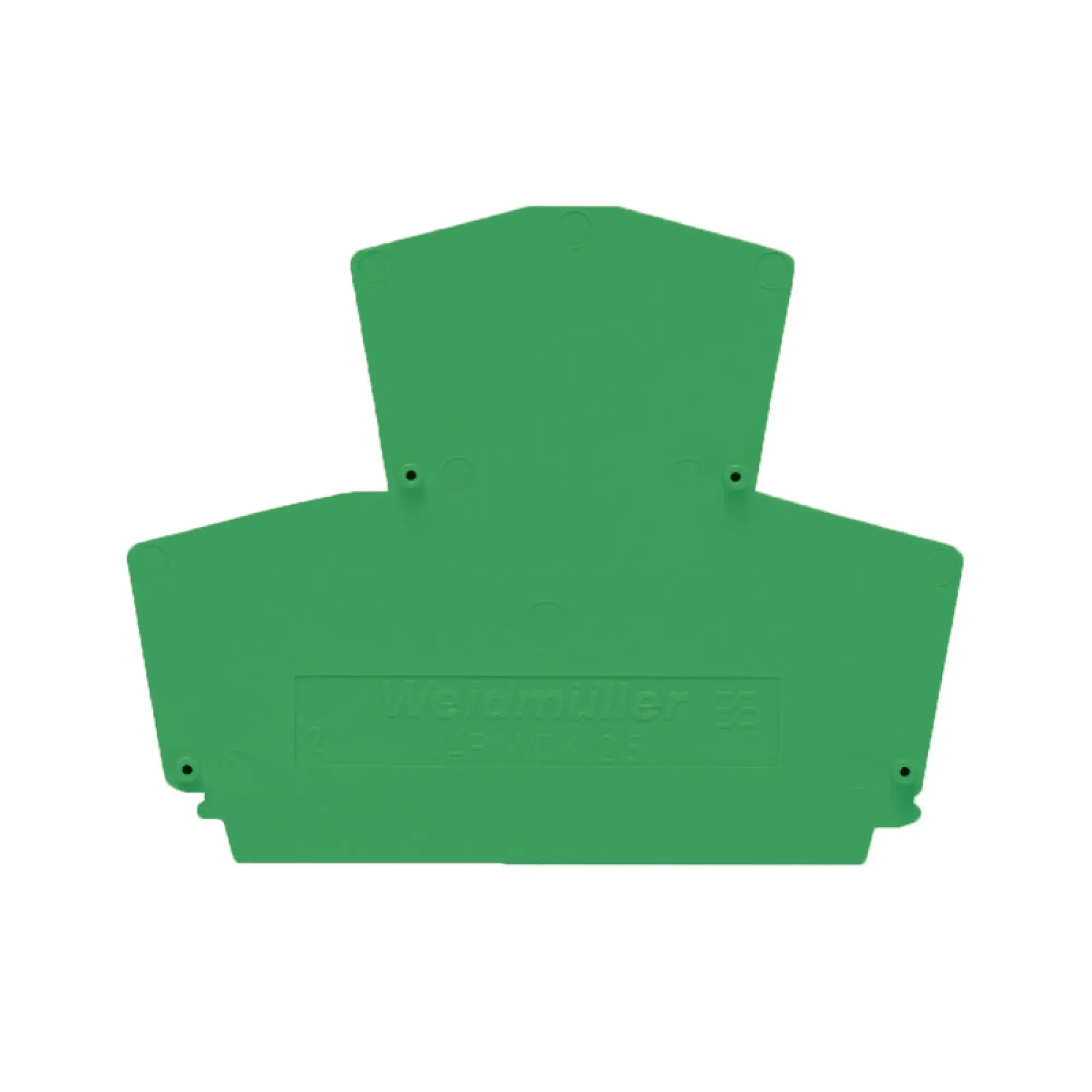 Weidmüller 1059140000 End plate (terminals), green, Height: 69 mm, Width: 1.5 mm, V-0, Wemid (img_001)