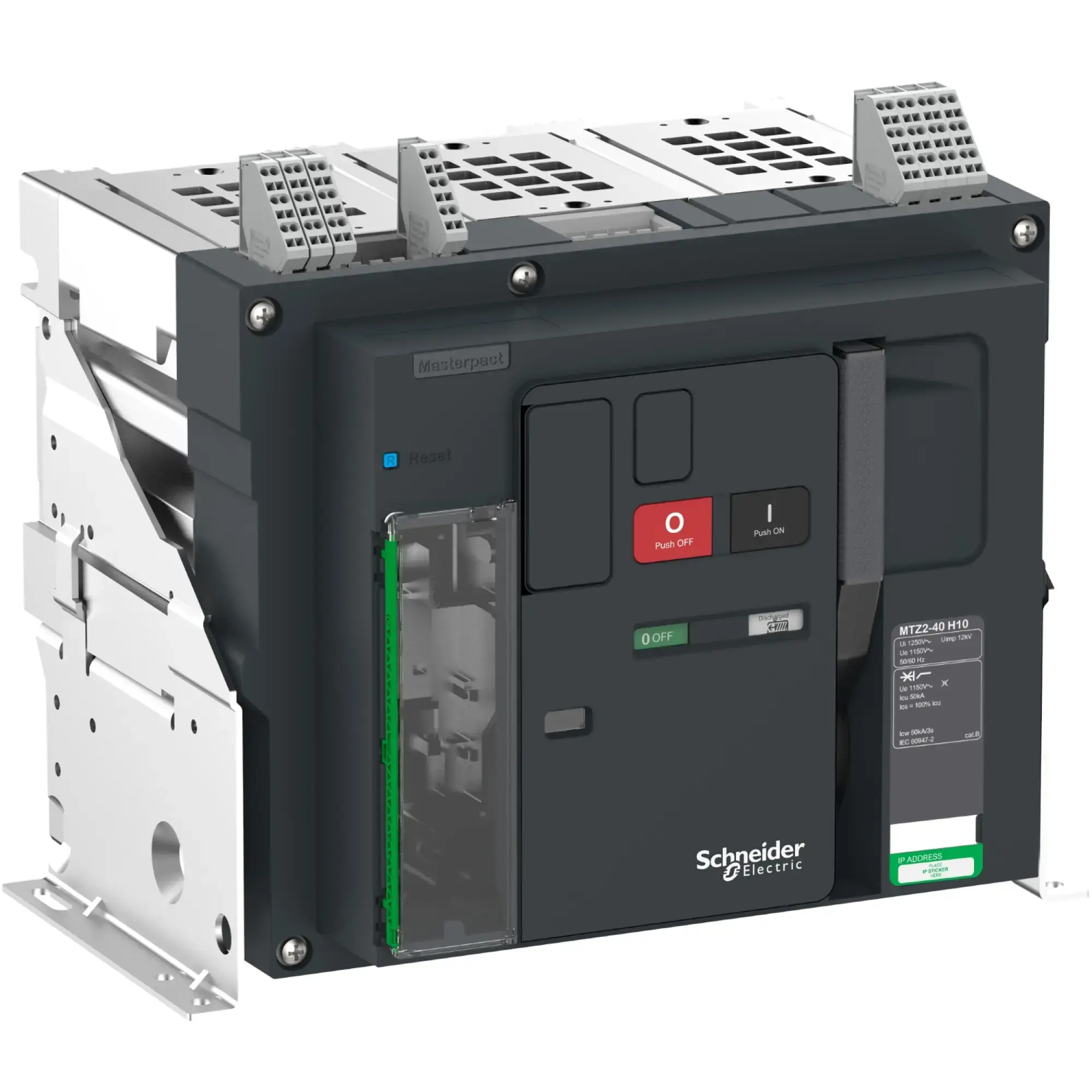 Schneider Electric LV846547 MasterPact MTZ2 40 H10 4000A 3P Icu=50kA@1150V Fixed-mounted Basic Switch (img_002)