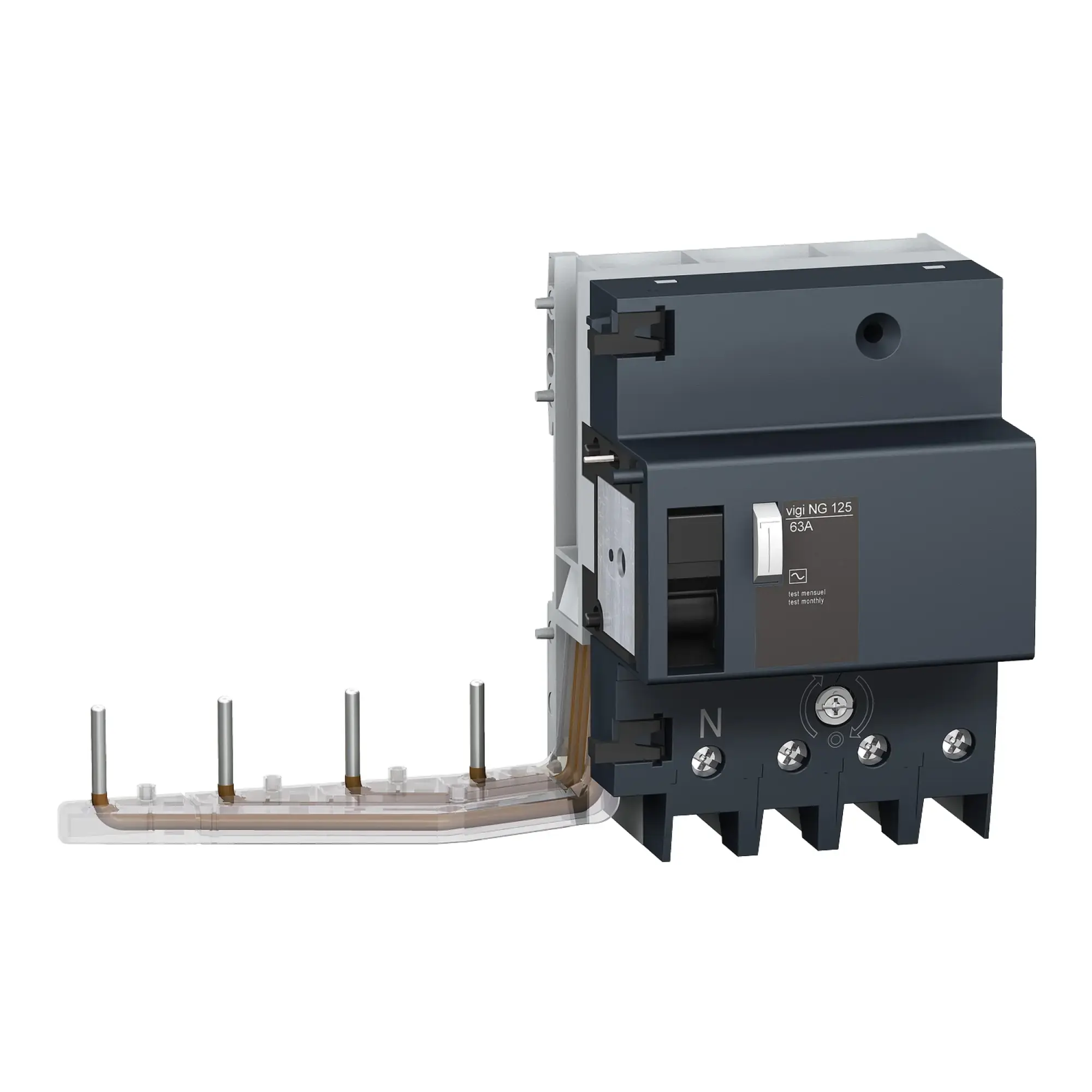 Schneider Electric 19034 FI circuit breaker Vigi NG125, 4P, 63A, 300mA, Type A, selective (img_002) Schneider Electric 19034 FI circuit breaker Vigi NG125, 4P, 63A, 300mA, Type A, selective (img_002)