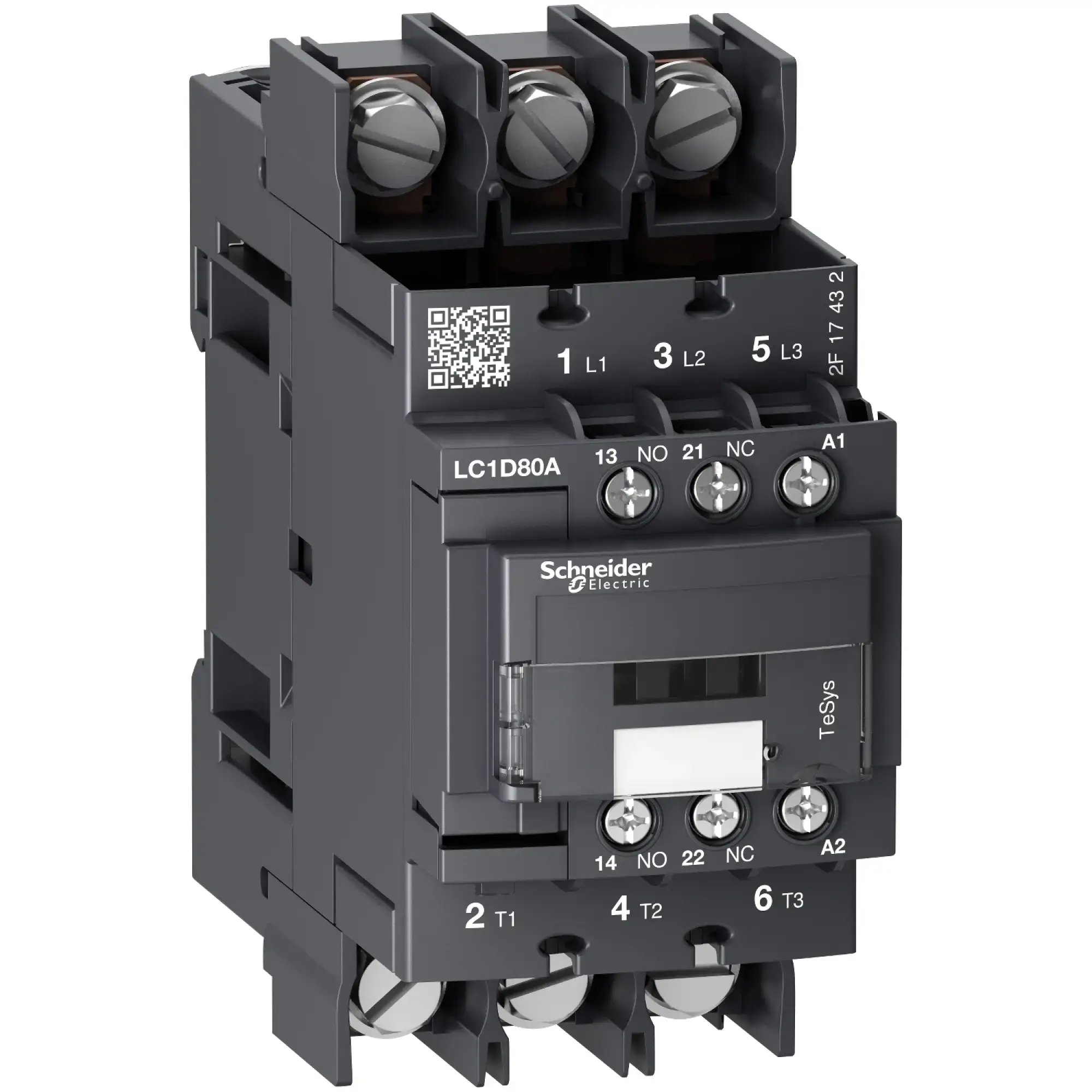 Schneider Electric LC1D80A6P7 Power contactor LC1D 3p, +1NO+1NC, 37 kW, 80 A, 400 V AC3, coil 230 V AC (img_002)