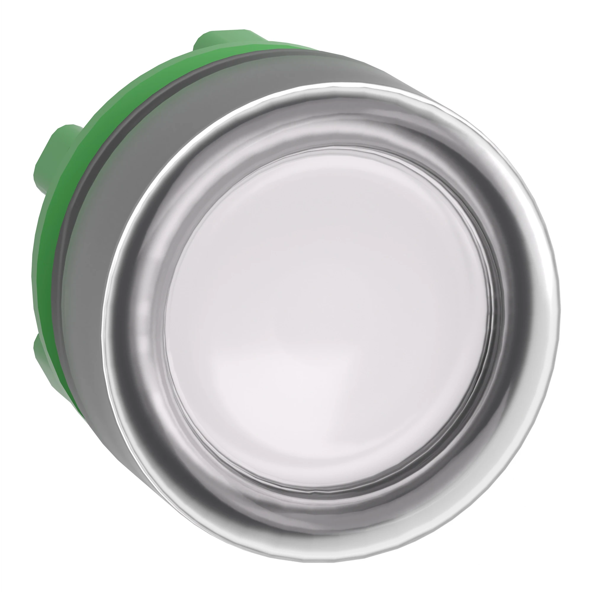 Schneider Electric ZB5AW513 Illuminated push-button, front element, Harmony XB5, plastic, 22mm, white, for universal LED, with protective cap (img_001)
