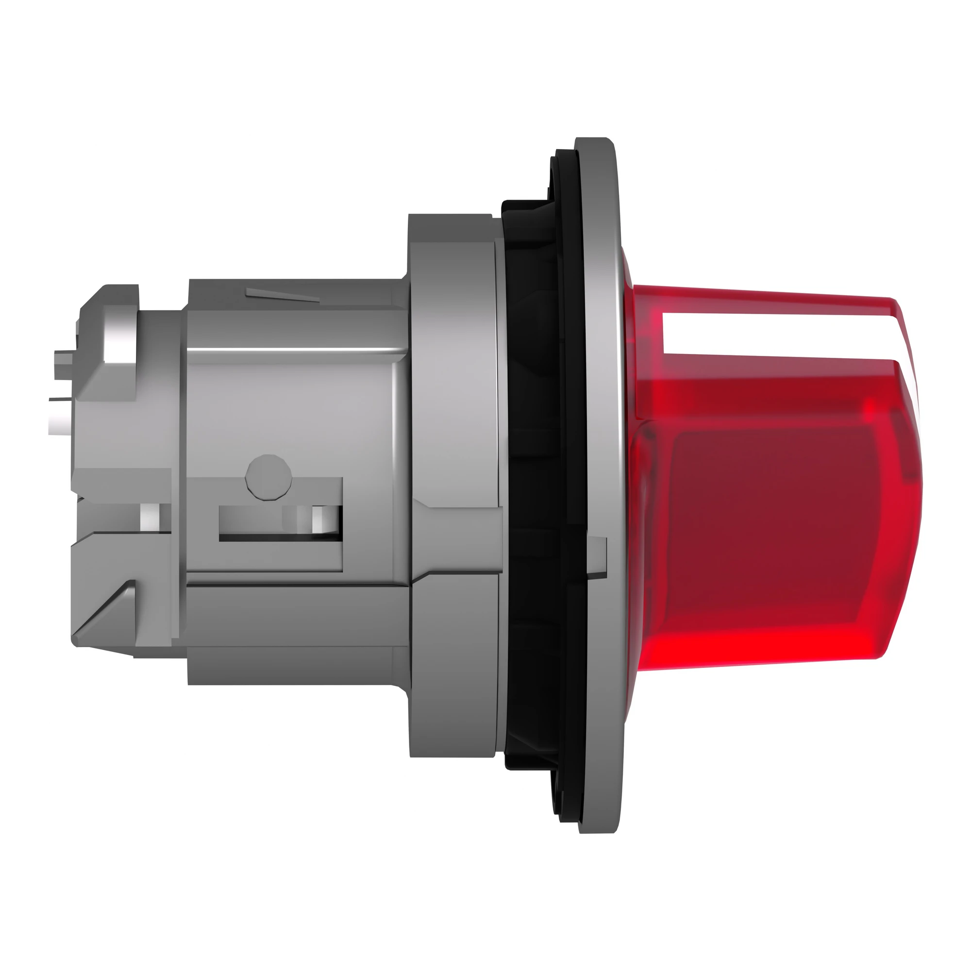 Schneider Electric ZB4FK1243 Illuminated selector switch, front element, Harmony XB4F, metal, 30mm, red, for universal LED, 2 positions, latching (img_003)