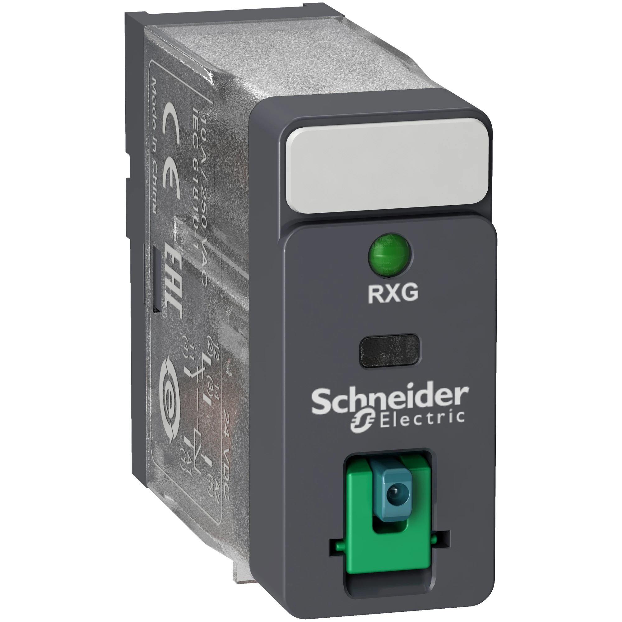 Schneider Electric RXG12BD Plug-in Interface Relay RXG, 1 C/O, 10 A, 24 VDC, with LED, with test button (img_001) Schneider Electric RXG12BD Plug-in Interface Relay RXG, 1 C/O, 10 A, 24 VDC, with LED, with test button (img_001)