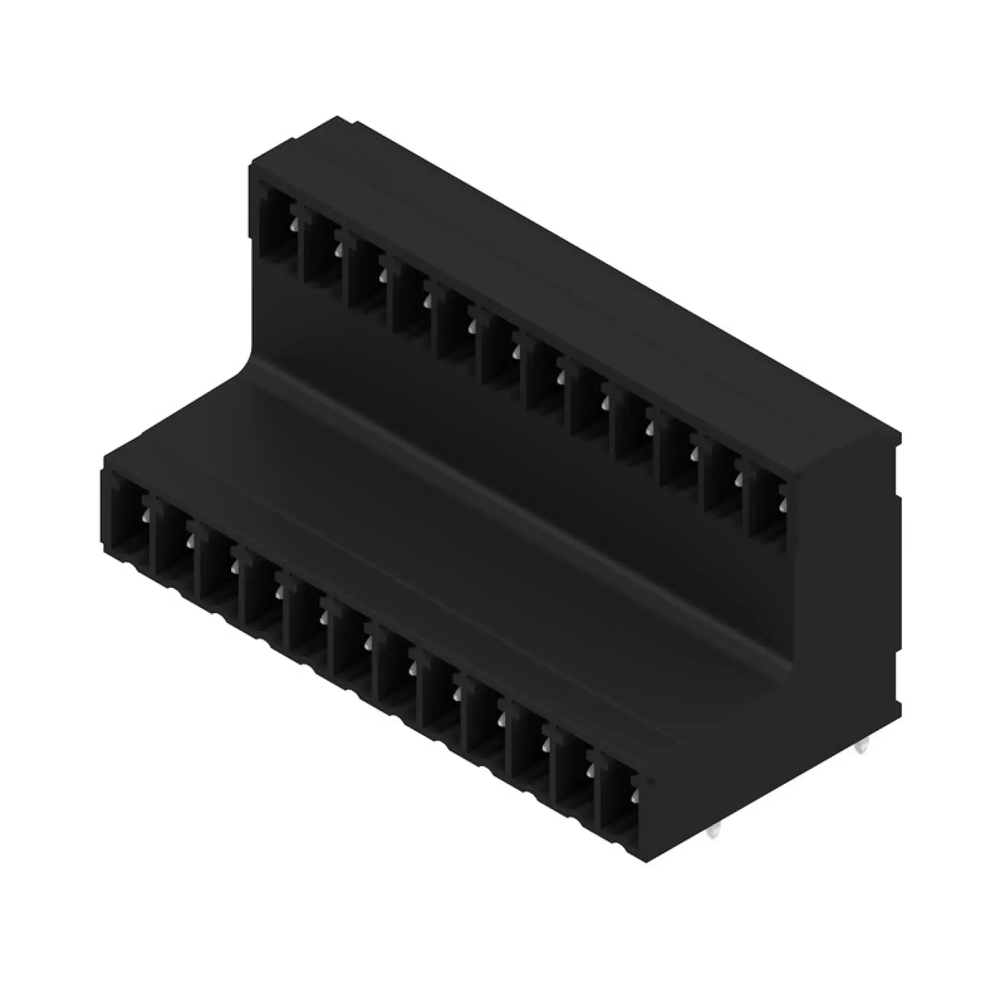 Weidmüller 1033600000 PCB connector (board connection), 160 V, 17.5 A, Pitch in mm: 3.81, Number of poles: 24, THT/THR solder connection, Box (img_001)