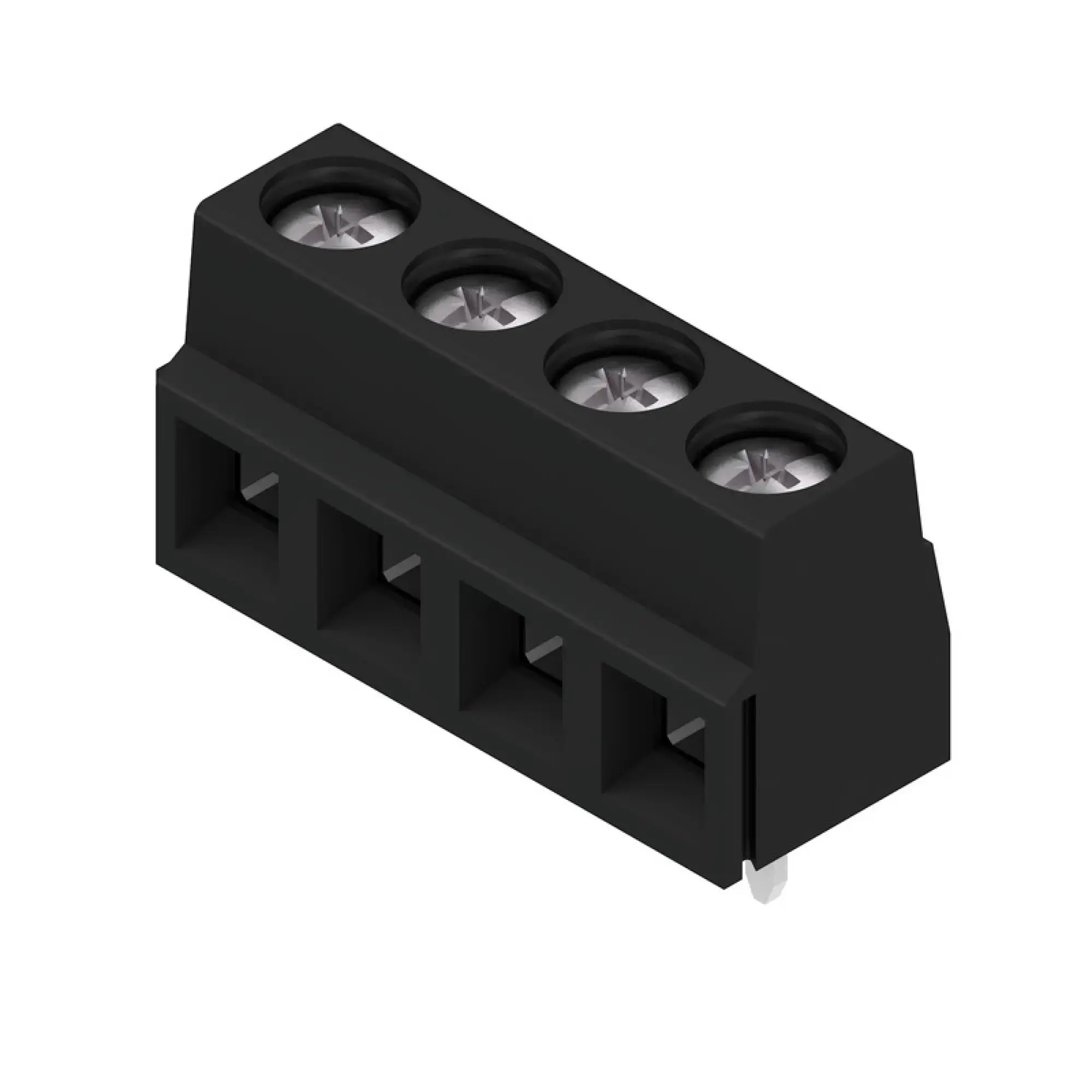 Weidmüller 1810870000 PCB terminal, 320 V, 17.5 A, Pitch in mm: 5.08, 1.5 mm², Number of poles: 4, Clamping yoke connection, THT solder connection, 90°, Box (img_001) Weidmüller 1810870000 PCB terminal, 320 V, 17.5 A, Pitch in mm: 5.08, 1.5 mm², Number of poles: 4, Clamping yoke connection, THT solder connection, 90°, Box (img_001)