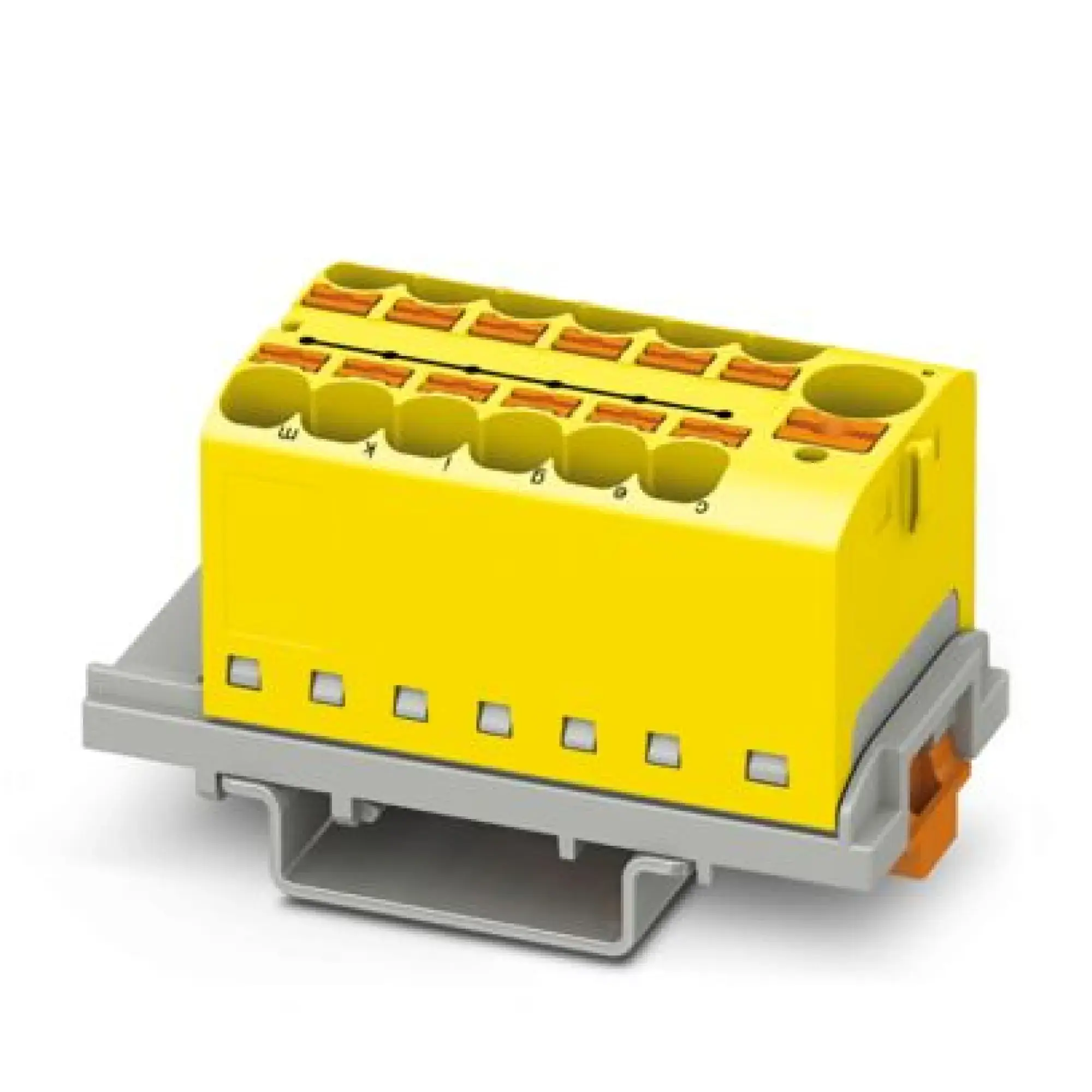 Phoenix Contact 3273620 Distribution block PTFIX 10/12X4-NS35 YE (img_001)