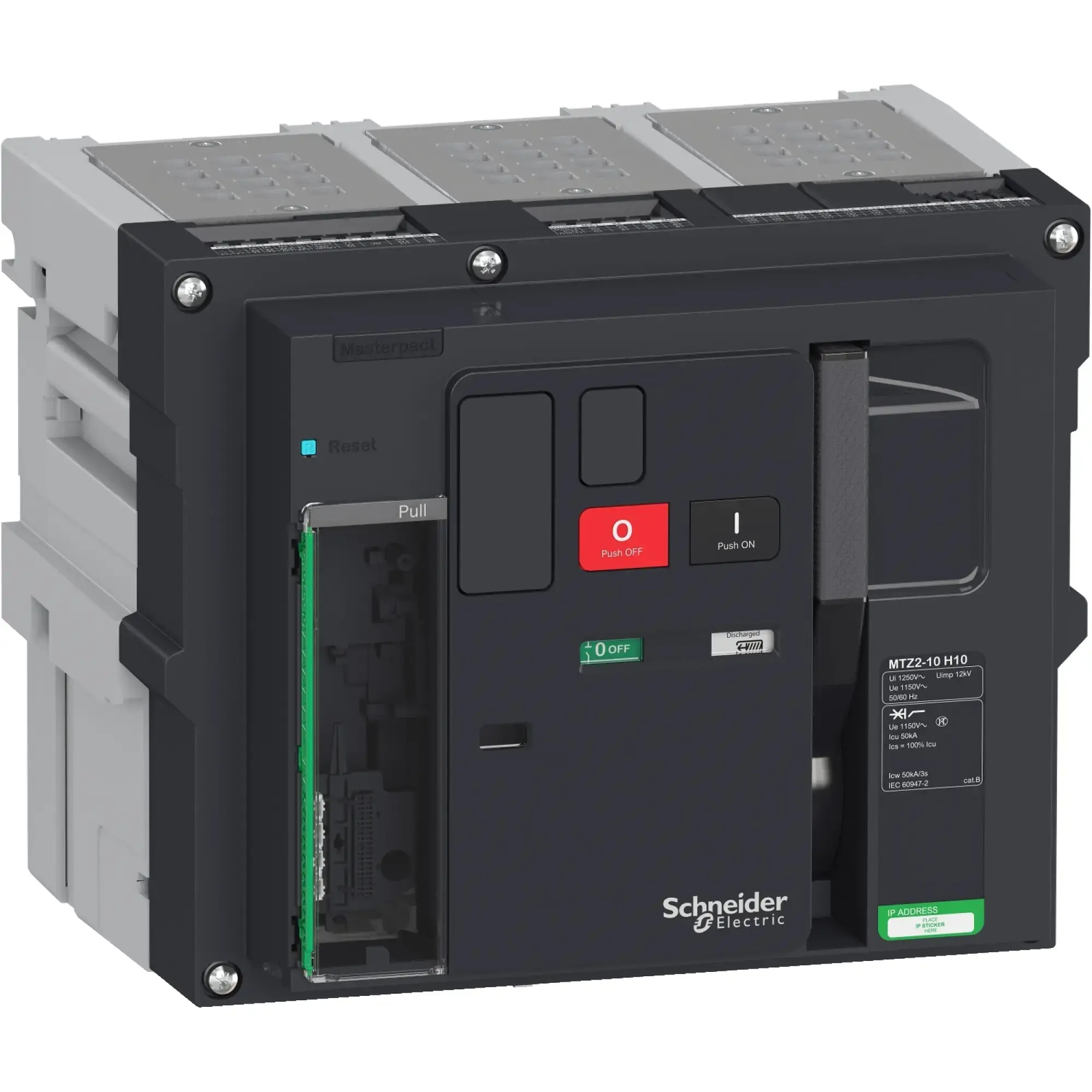 Schneider Electric LV848726 MasterPact MTZ2 1000A H10 Icu=50kA/1150V 3P Basic Frame Plug-in (img_002)