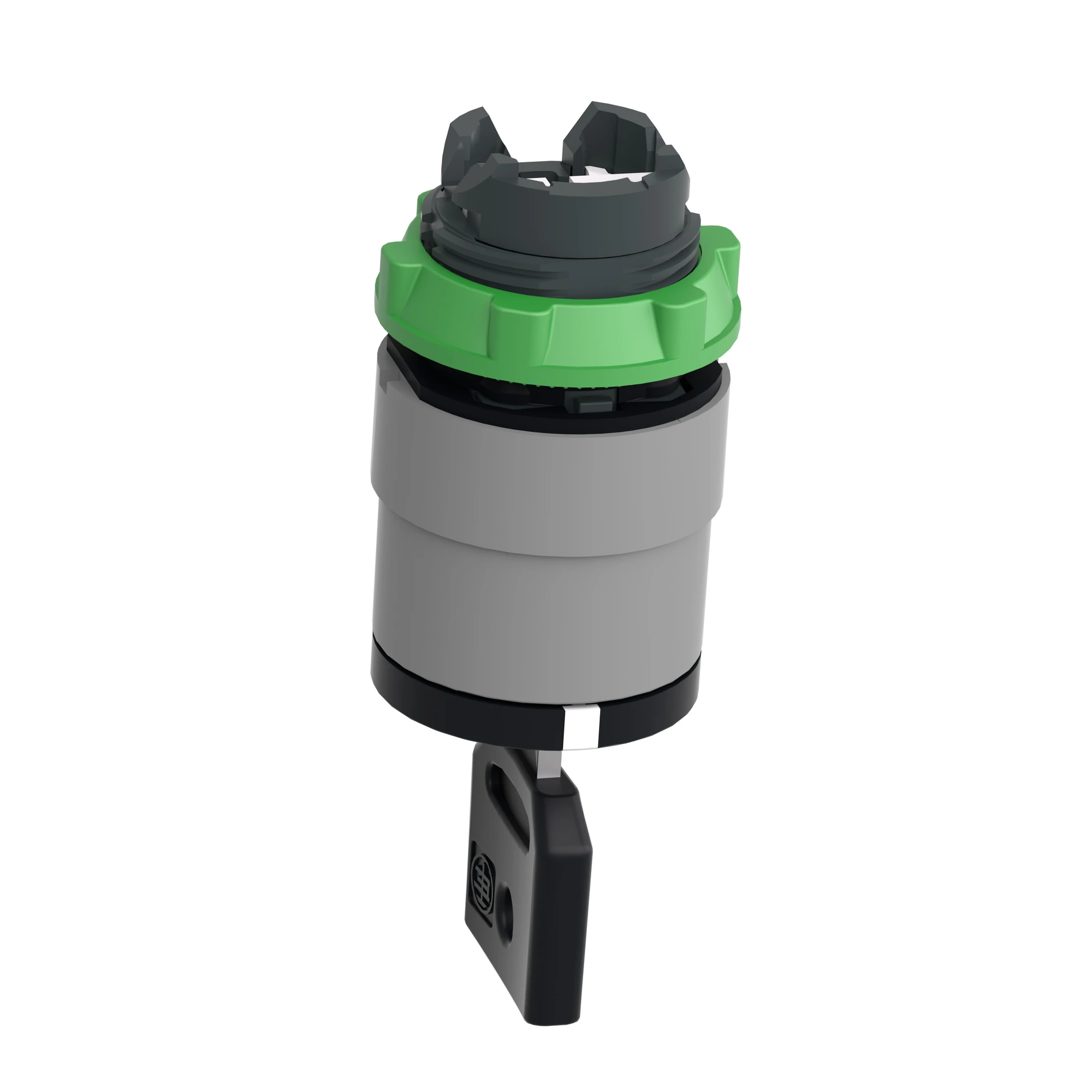 Schneider Electric ZB5AG05C0 Key switch, front element, Harmony XB5, plastic, 22mm, light grey, black, 3 positions, center position fixed (img_007) Schneider Electric ZB5AG05C0 Key switch, front element, Harmony XB5, plastic, 22mm, light grey, black, 3 positions, center position fixed (img_007)