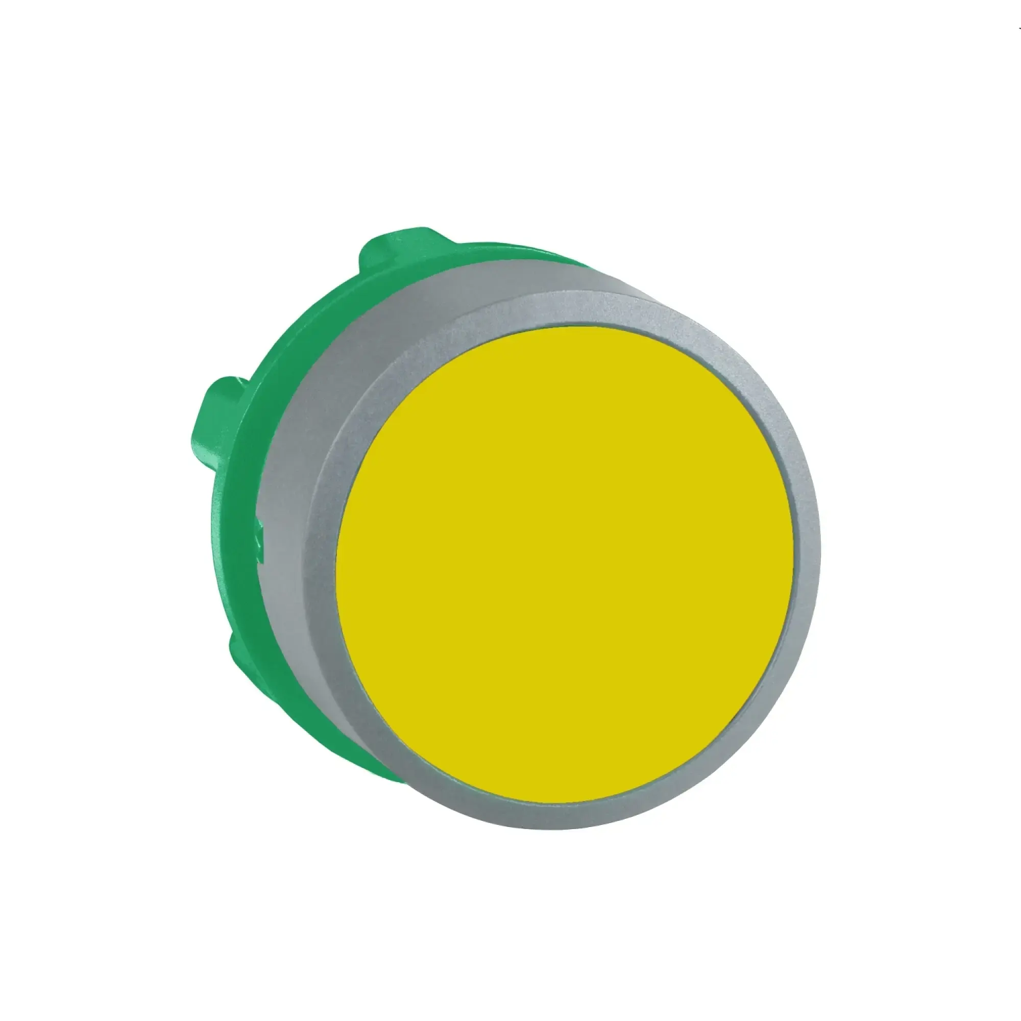 Schneider Electric ZB5AA5C0 Push Button, Front Element, Harmony XB5, Plastic, 22mm, Light Grey, Yellow, Unmarked, Momentary (img_010)
