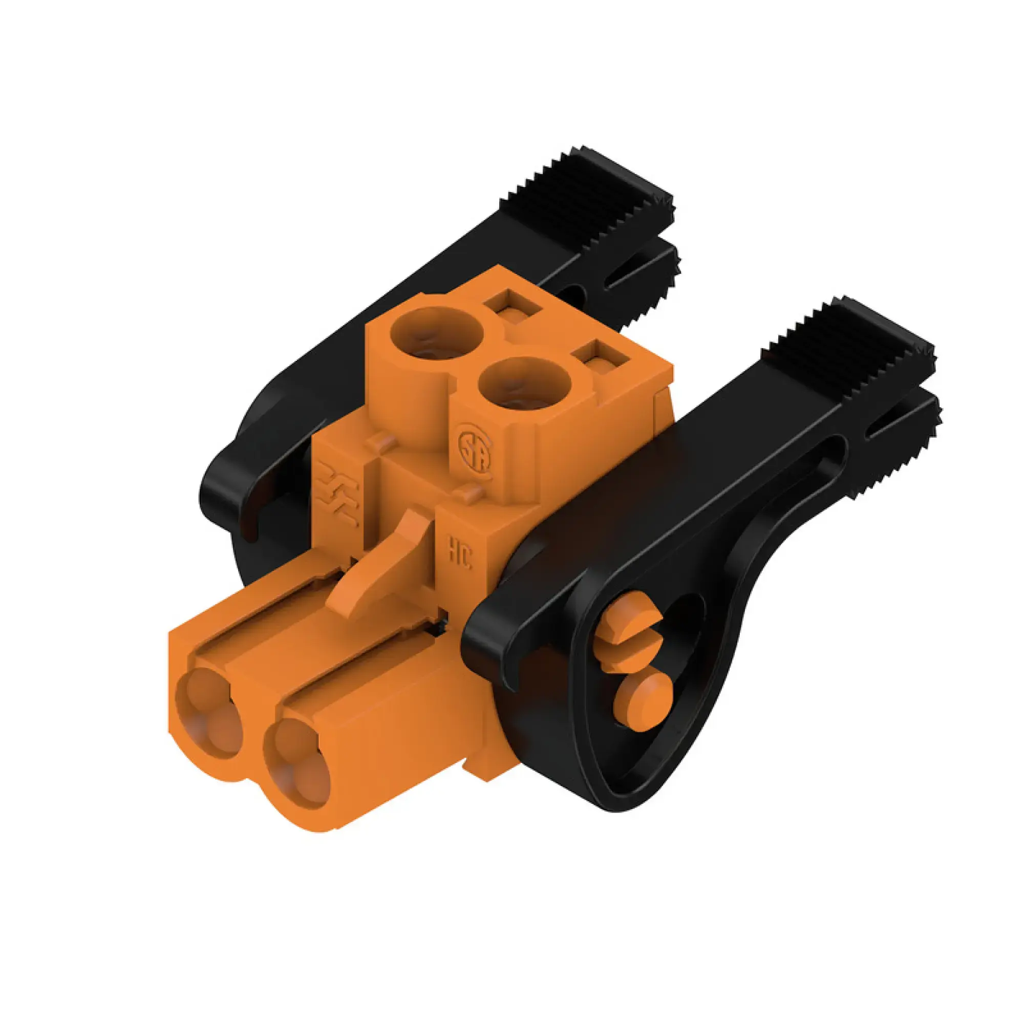 Weidmüller 1956370000 PCB connector (wire connection), 320 V, 23 A, Pitch in mm: 5.00, 4 mm², Number of poles: 2, Clamping yoke connection, Box (img_001)