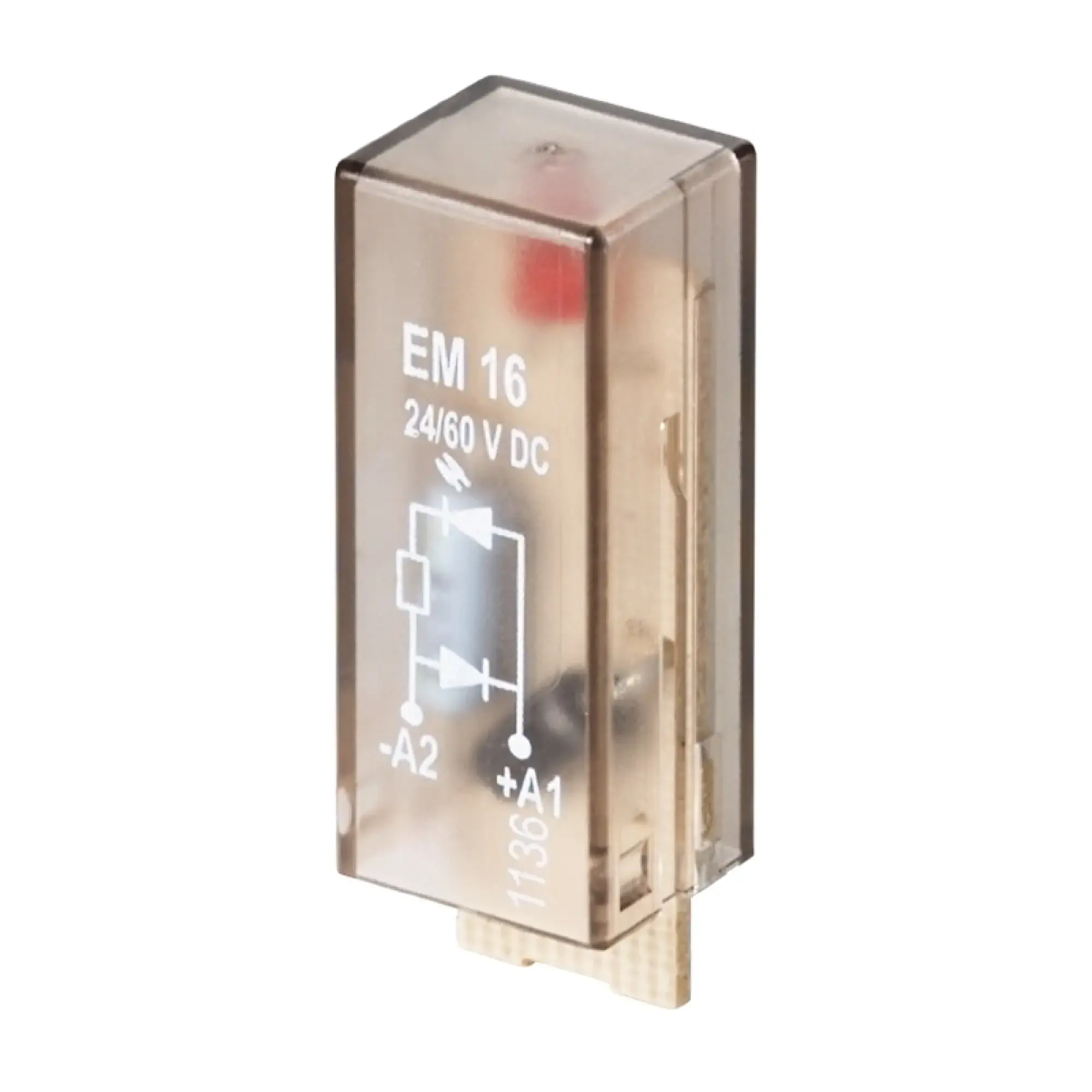 Weidmüller 8869590000 Protective suppressor circuit (relay), RIDERSERIES, 6…24 V DC, Free-wheeling diode, Status indicator: red LED (img_001)