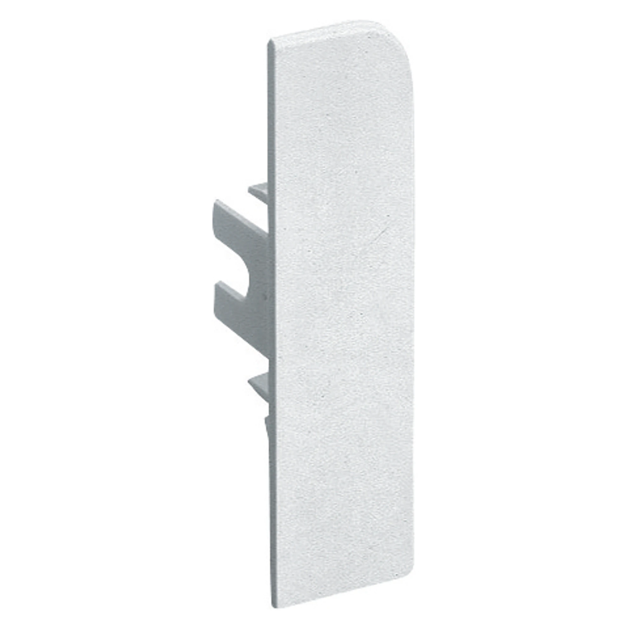 GEWISS NP42137 SLK - SKIRTING TRUNKING/CORNICE - LEFT END COVER - 70X20 - WHITE RAL9001 (img_001)