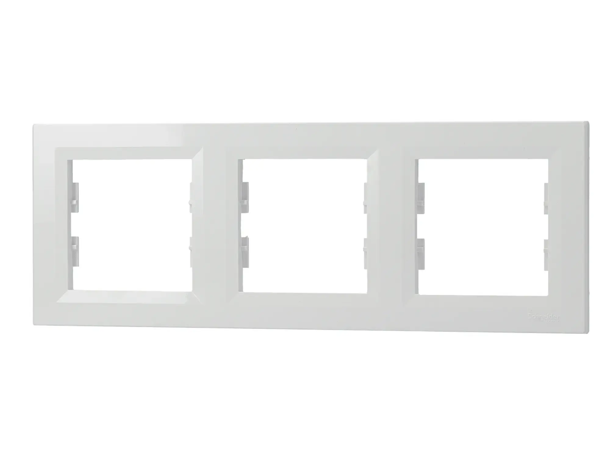 Schneider Electric EPH5800321D 3-Gang Frame Horizontal, white, Asfora (img_001) Schneider Electric EPH5800321D 3-Gang Frame Horizontal, white, Asfora (img_001)