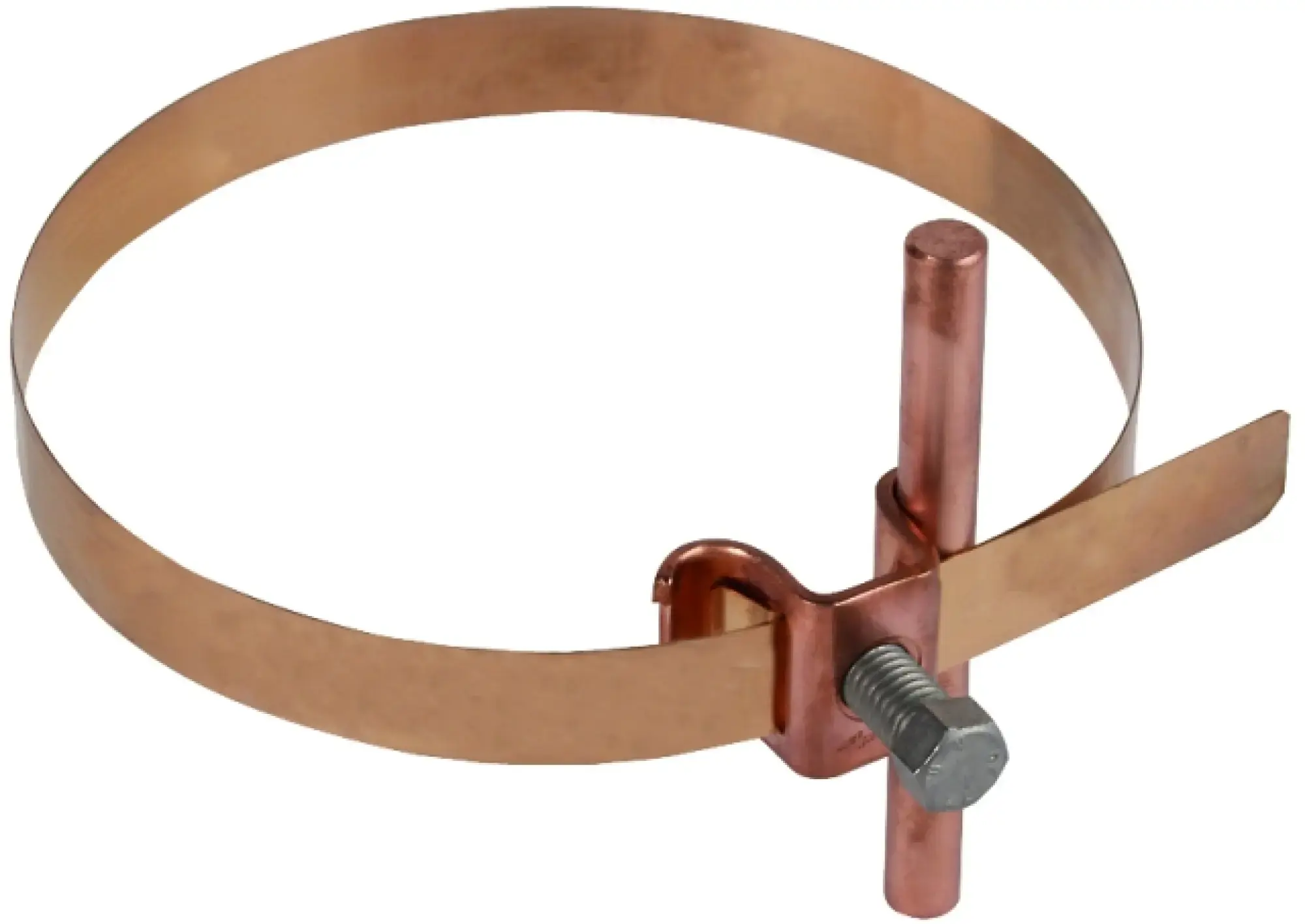 Dehn 200027 Conductor holder for Rd 6-8mm Cu/bronze for downpipes D 50-120mm (img_003)