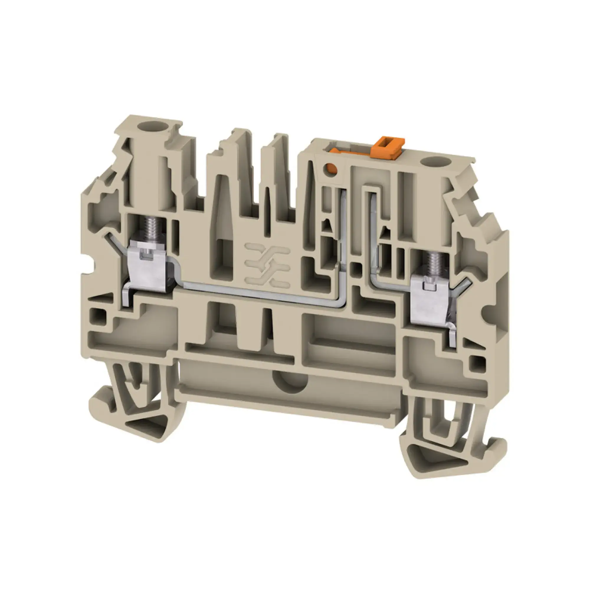 Weidmüller 2892770000 Test-disconnect terminal, Screw connection, dark beige, 4 mm², 28 A, 500 V, Number of connections: 2, Number of levels: 1 (img_001) Weidmüller 2892770000 Test-disconnect terminal, Screw connection, dark beige, 4 mm², 28 A, 500 V, Number of connections: 2, Number of levels: 1 (img_001)