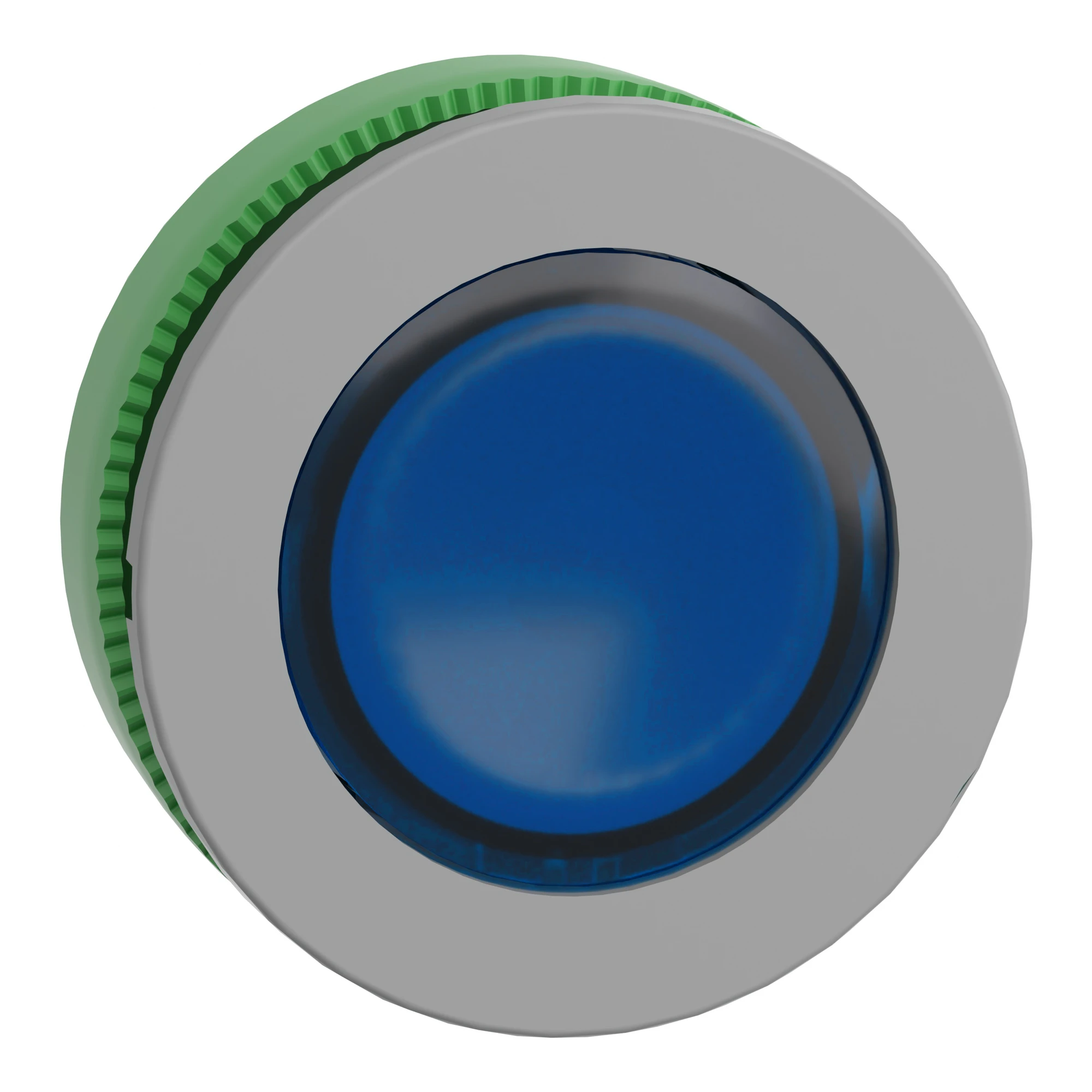 Schneider Electric ZB5FV063C0 Pilot light, Front element, Harmony XB5F, Plastic, 30mm, antimicrobial, light grey, blue, for universal LED (img_001)