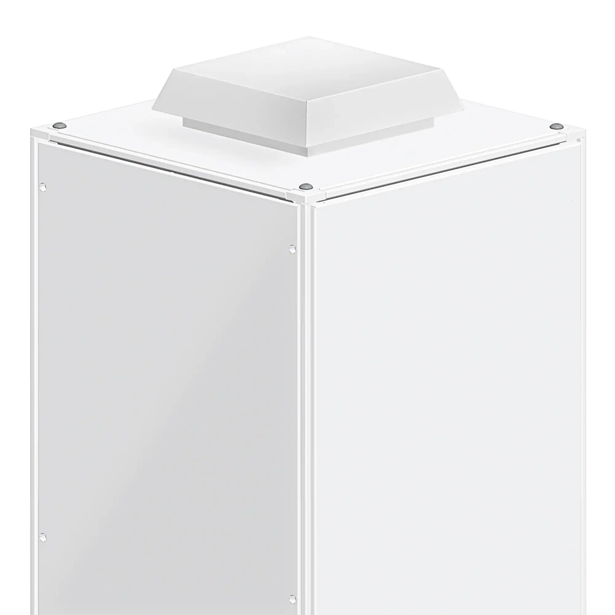 Schneider Electric NSYCAC228RMB Dachausgangsgitter, Ausschnitt 228x228mm, Ausgang dim 90x340x340 mm - IP54, weiß (RAL 9003) (img_001)