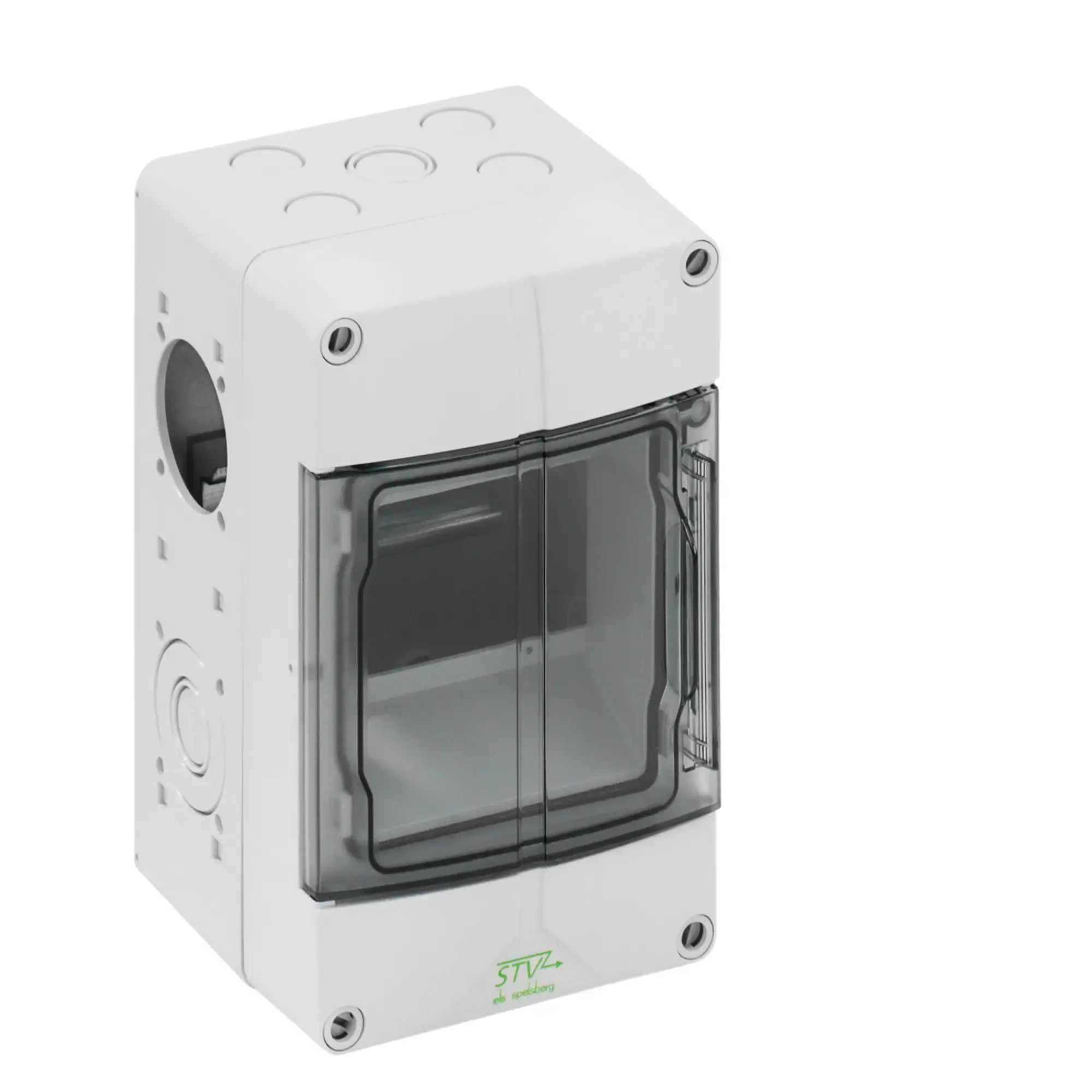 Spelsberg 72890201 Socket empty enclosure, grey, Type of protection IP44, 4 TE, Impact strength IK08, Protection class II, Rated insulation voltage 400V AC, Halogen free (img_001) Spelsberg 72890201 Socket empty enclosure, grey, Type of protection IP44, 4 TE, Impact strength IK08, Protection class II, Rated insulation voltage 400V AC, Halogen free (img_001)