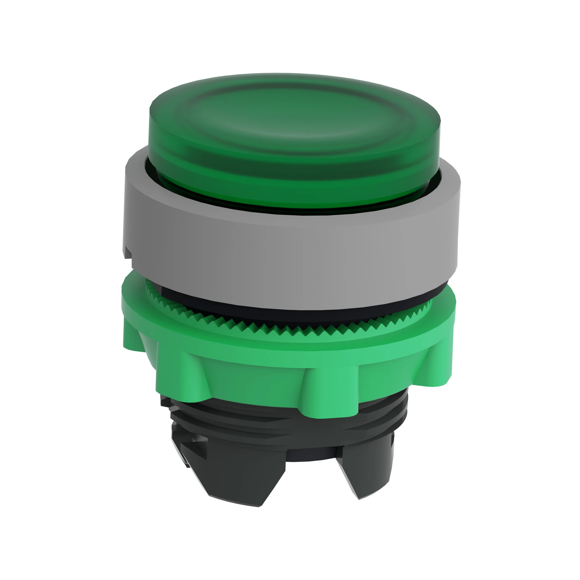 Schneider Electric ZB5AW133C0 Illuminated Push Button, Front Element, Harmony XB5, Plastic, 22mm, Light Grey, Green, Projecting, for Universal LED (img_005)