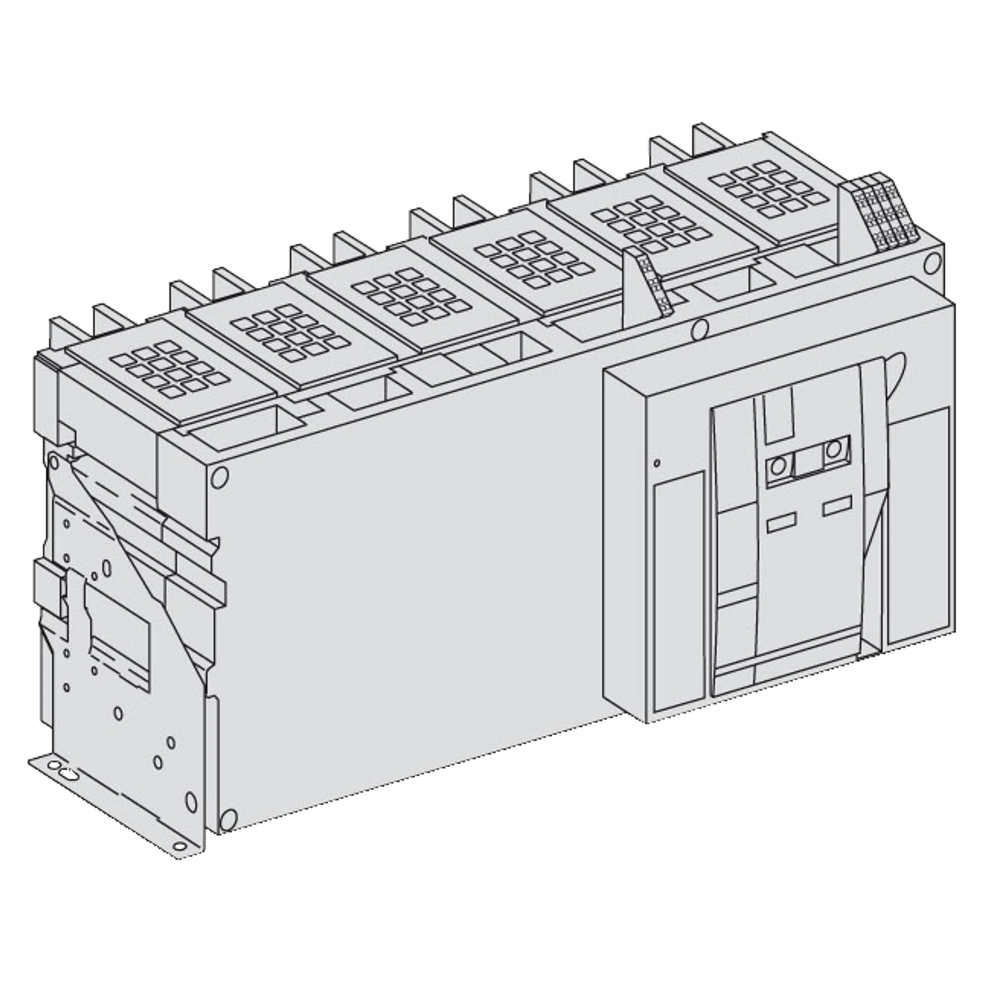 Schneider Electric 48114 MasterPact NWb 5000A HA Icm=187kA/690V 3P Basic switch Fixed mounting (img_001)
