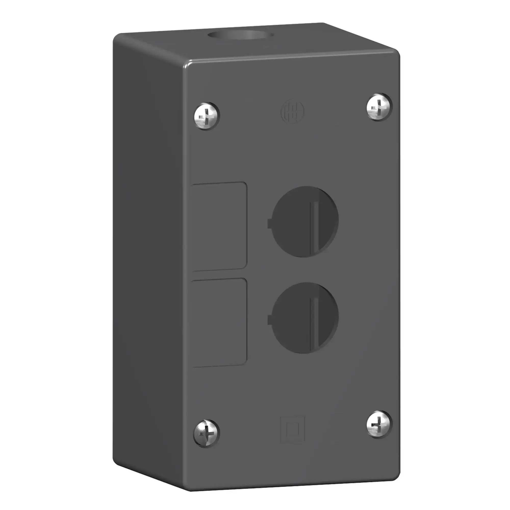 Schneider Electric XALG02 Empty enclosure, Harmony XALG, plastic, black, 2 holes, 22mm (img_002) Schneider Electric XALG02 Empty enclosure, Harmony XALG, plastic, black, 2 holes, 22mm (img_002)