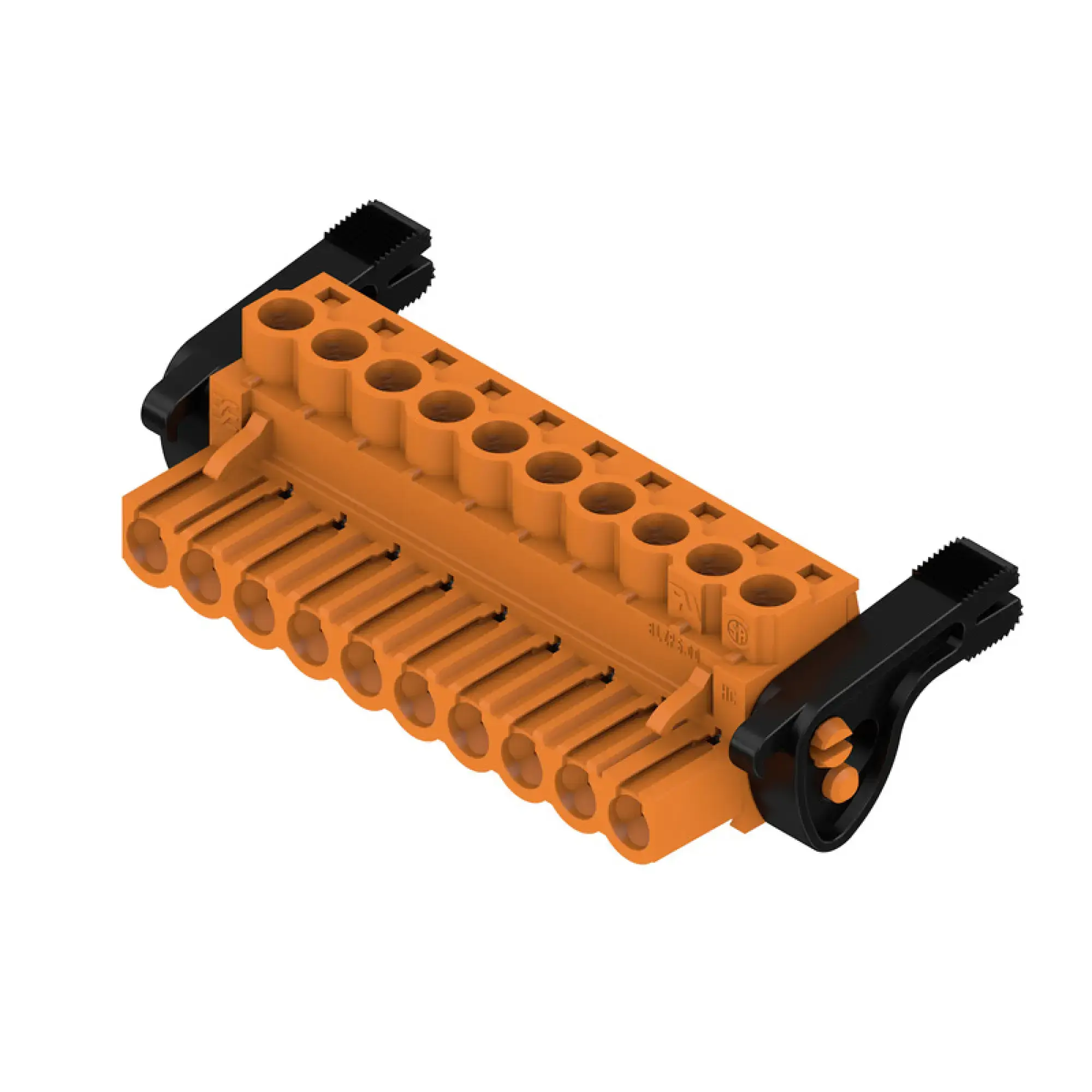 Weidmüller 1956290000 PCB connector (wire connection), 320 V, 23 A, Pitch in mm: 5.00, 4 mm², Number of poles: 10, Clamping yoke connection, Box (img_001)