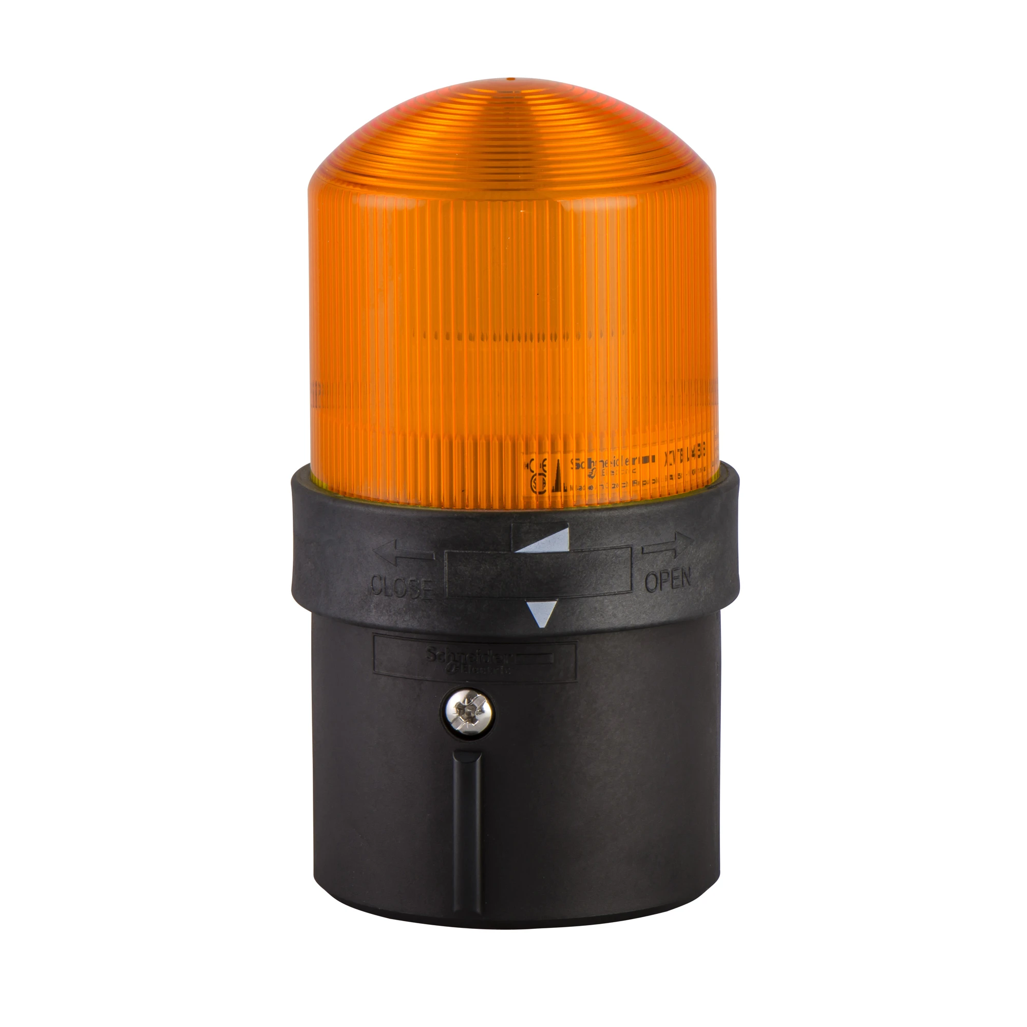 Schneider Electric XVBL4M5 Signal tower with flashing light, orange XVB, socket BA 15d, 48-230V AC-IP65 (img_001)