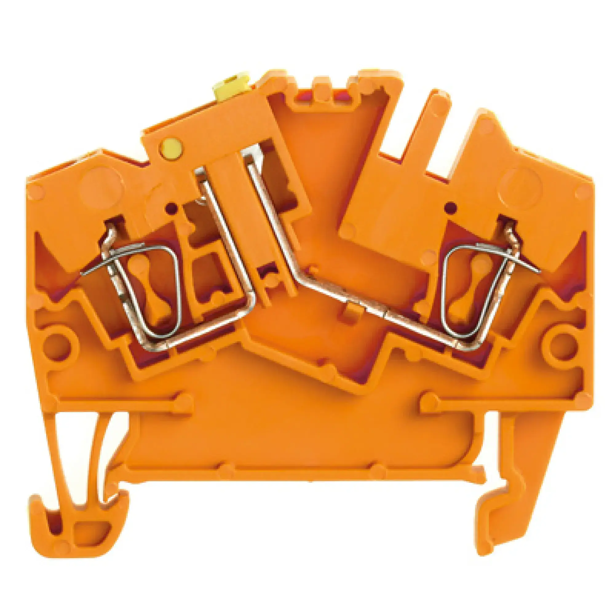 Weidmüller 1779130000 Test-disconnect terminal, Tension-clamp connection, orange, 2.5 mm², 10 A, 400 V, Number of connections: 2, Number of levels: 1 (img_001) Weidmüller 1779130000 Test-disconnect terminal, Tension-clamp connection, orange, 2.5 mm², 10 A, 400 V, Number of connections: 2, Number of levels: 1 (img_001)