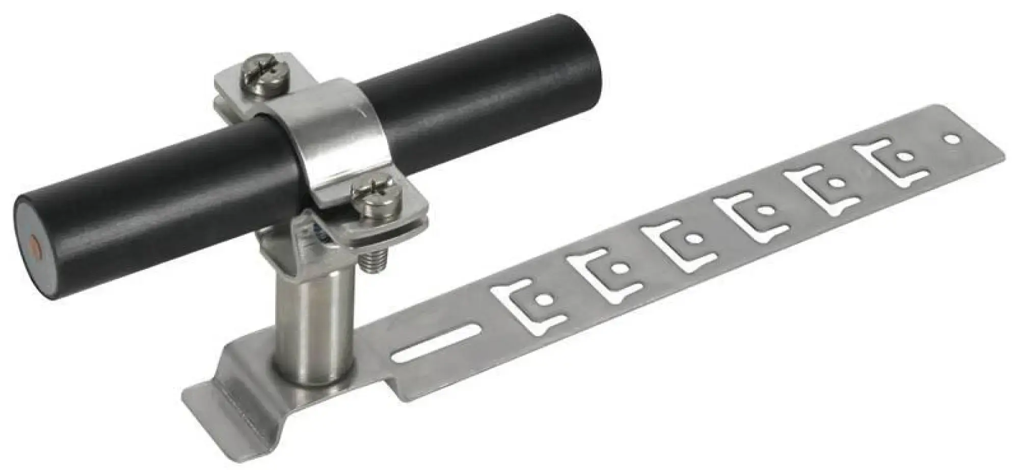 Dehn 202829 Roof conductor holder for HVI Conductor D 20-23mm w. brace L 205mm StSt (img_002)
