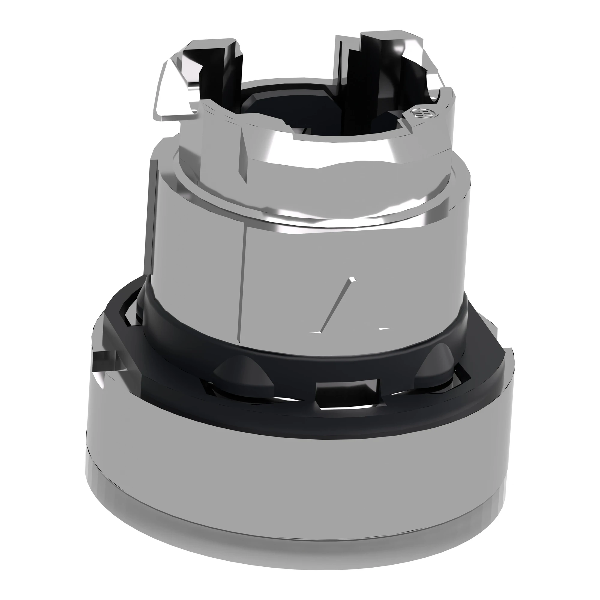 Schneider Electric ZB4BW37 Illuminated pushbutton, front element, Harmony XB4, metal, 22mm, clear, unmarked, momentary, smooth dome, BA9s (img_007)