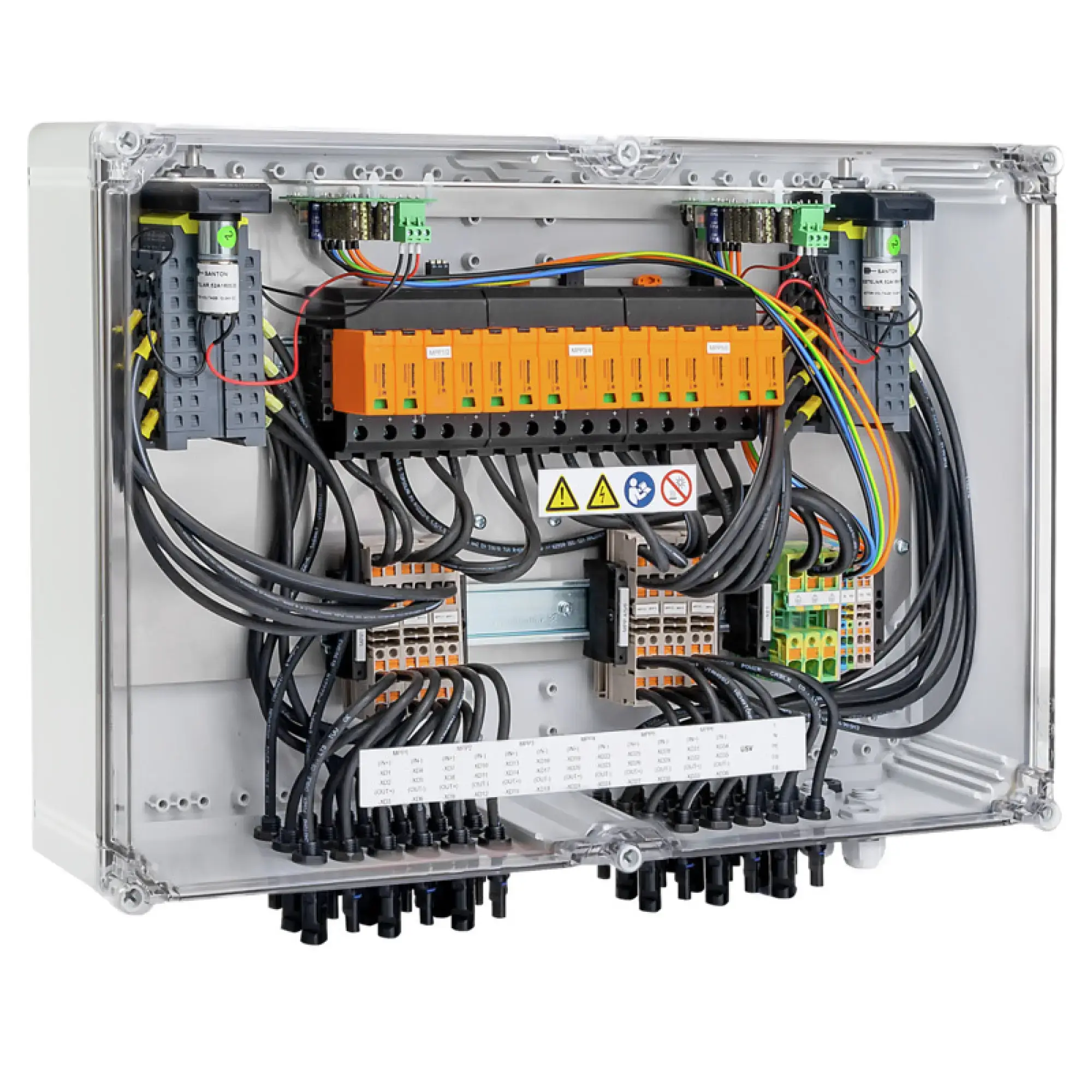 Weidmüller 8000115471 Combiner Box (Photovoltaik), 1100 V, 6 MPP´s, 2 Inputs / 1 Output per MPP, Remote disconnector, Surge protection I / II, WM4C (img_001)