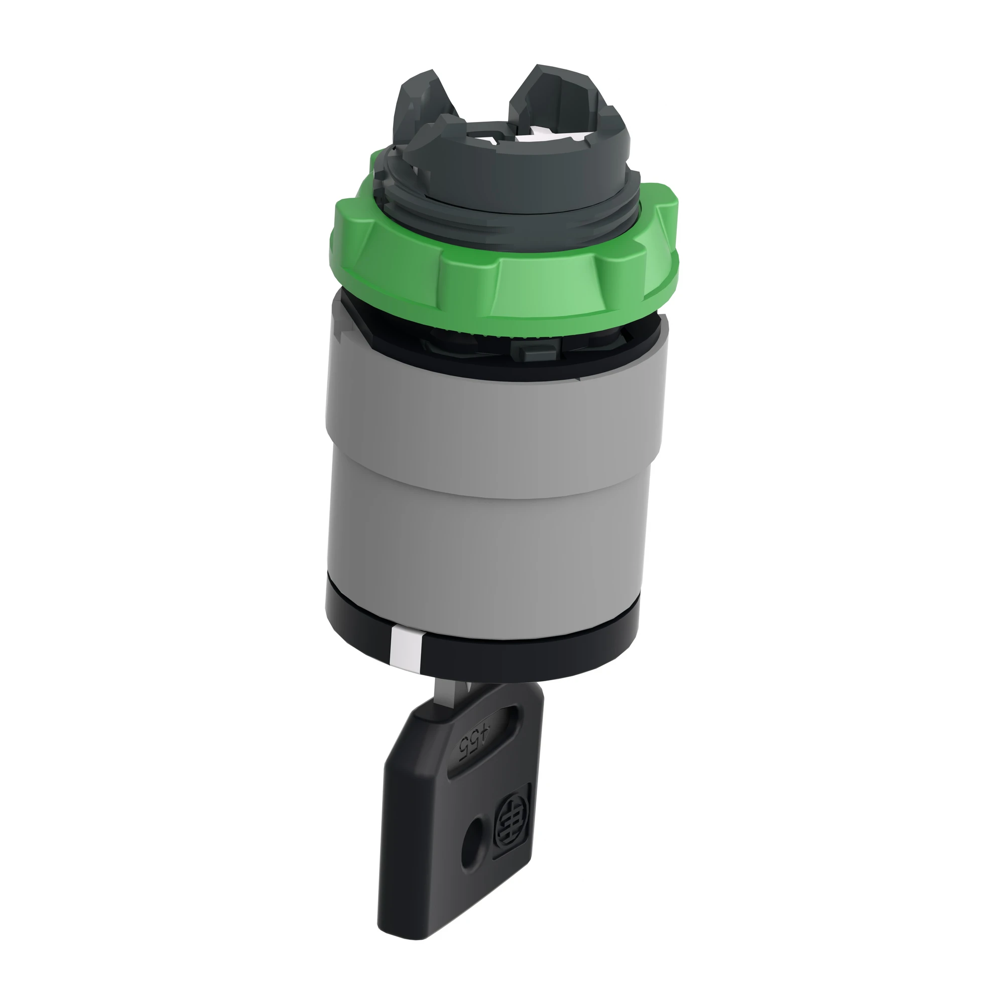 Schneider Electric ZB5AG4C0 Key switch, front element, Harmony XB5, plastic, 22mm, light grey, black, 2 positions, latching (img_007)