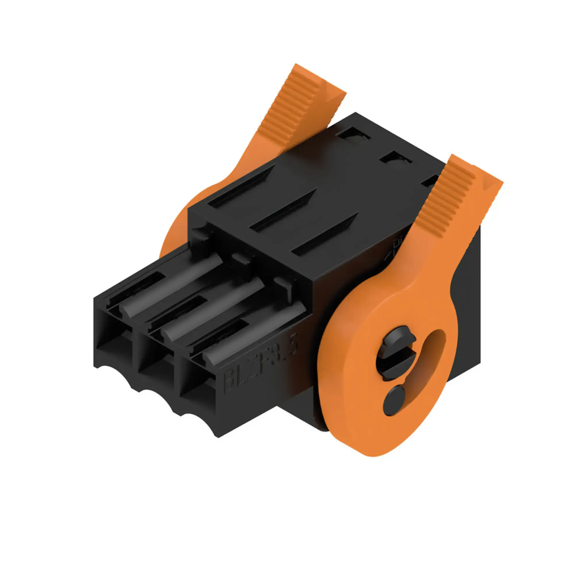 Weidmüller 1691810000 PCB connector (wire connection), 160 V, 14.5 A, Pitch in mm: 3.50, 1.5 mm², Number of poles: 3, Tension-clamp connection, Box BLZF 3.50/03/180LH SN BK BX (img_001) Weidmüller 1691810000 PCB connector (wire connection), 160 V, 14.5 A, Pitch in mm: 3.50, 1.5 mm², Number of poles: 3, Tension-clamp connection, Box BLZF 3.50/03/180LH SN BK BX (img_001)