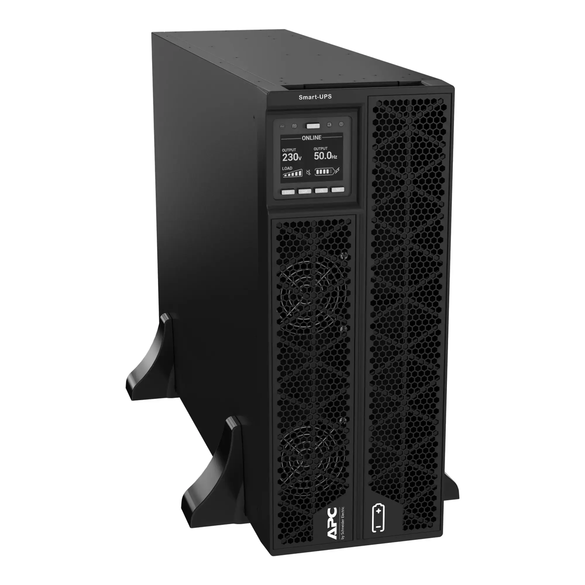 APC SRTG6KXLI APC Smart-UPS On-Line, 6kVA/6kW, Rack/Tower, 230V, 2x IEC C13+1x IEC C19+ Festverdrahtung 3-adrig (1P+N+E) Ausg., Netzwerkkarte, ohne Rack-Einbausatz (img_005)