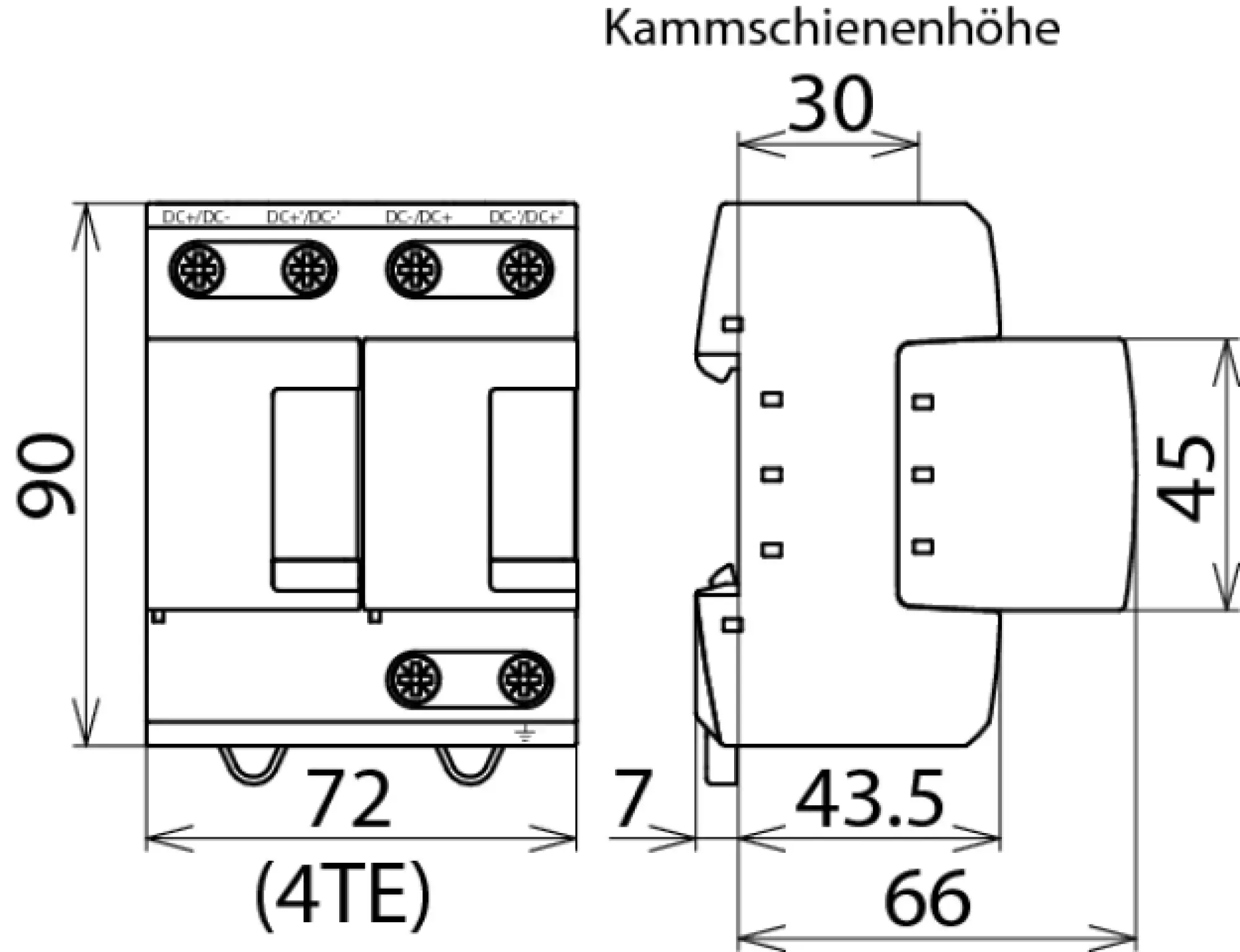 Dehn 971221 Coord. lightn. current arrester Type 1 DEHNsecure M for d.c. circuits (img_002) Dehn 971221 Coord. lightn. current arrester Type 1 DEHNsecure M for d.c. circuits (img_002)