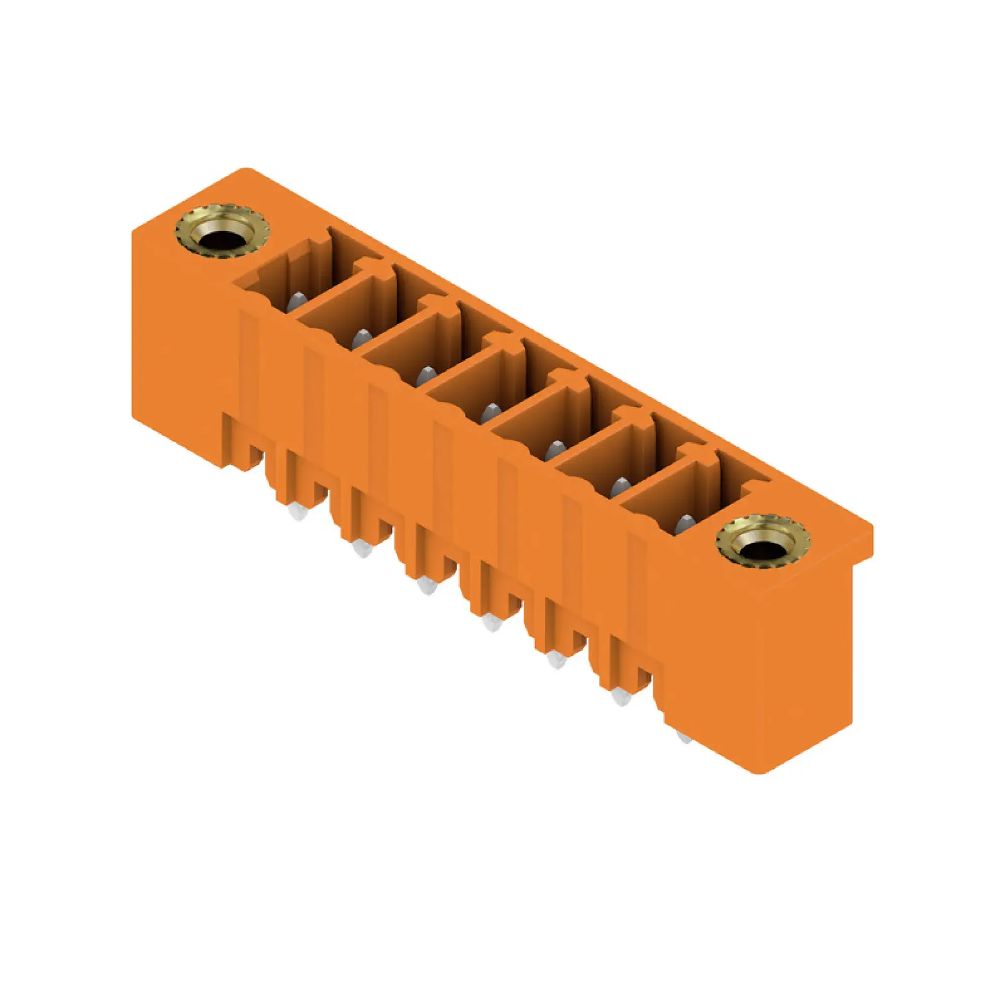 Weidmüller 1943230000 PCB connector (board connection), 160 V, 17.5 A, Pitch in mm: 3.81, Number of poles: 7, THT solder connection, Box (img_001)