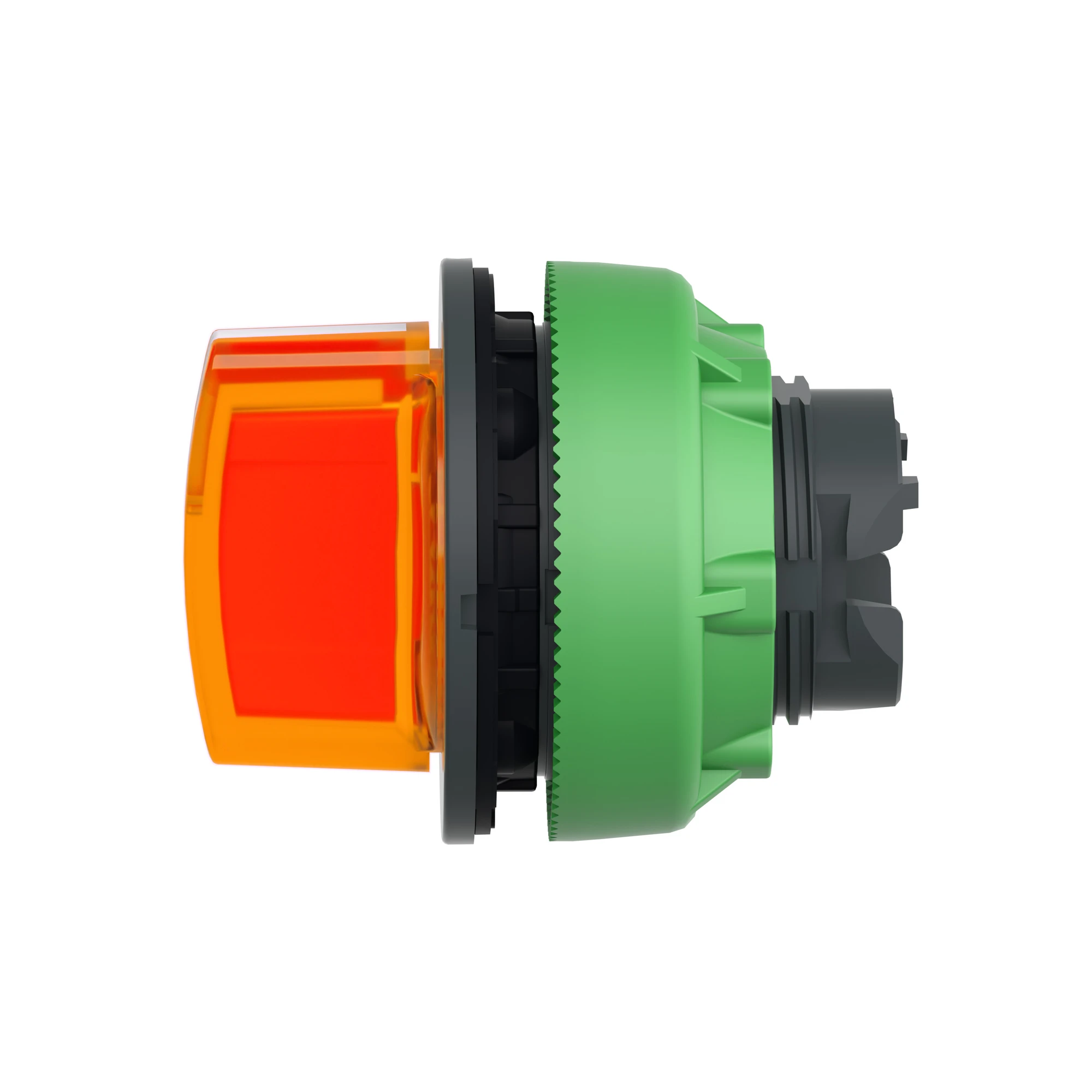 Schneider Electric ZB5FK1753 Illuminated selector switch, front element, Harmony XB5F, plastic, 30mm, orange, for universal LED, 3 positions, momentary (img_006)