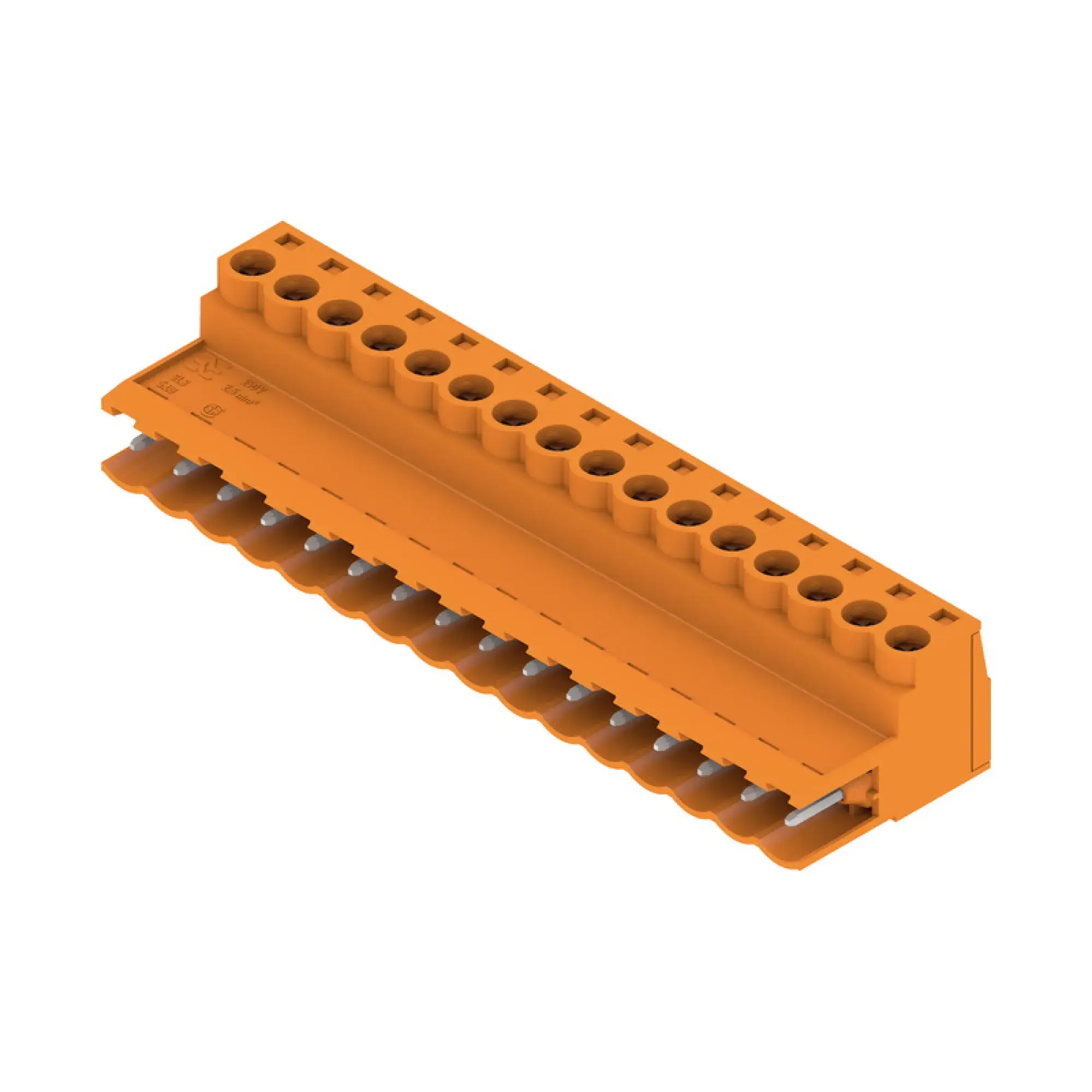 Weidmüller 1627230000 PCB connector (wire connection), 320 V, 21.5 A, Pitch in mm: 5.08, 3.31 mm², Number of poles: 16, Clamping yoke connection, Box (img_001)