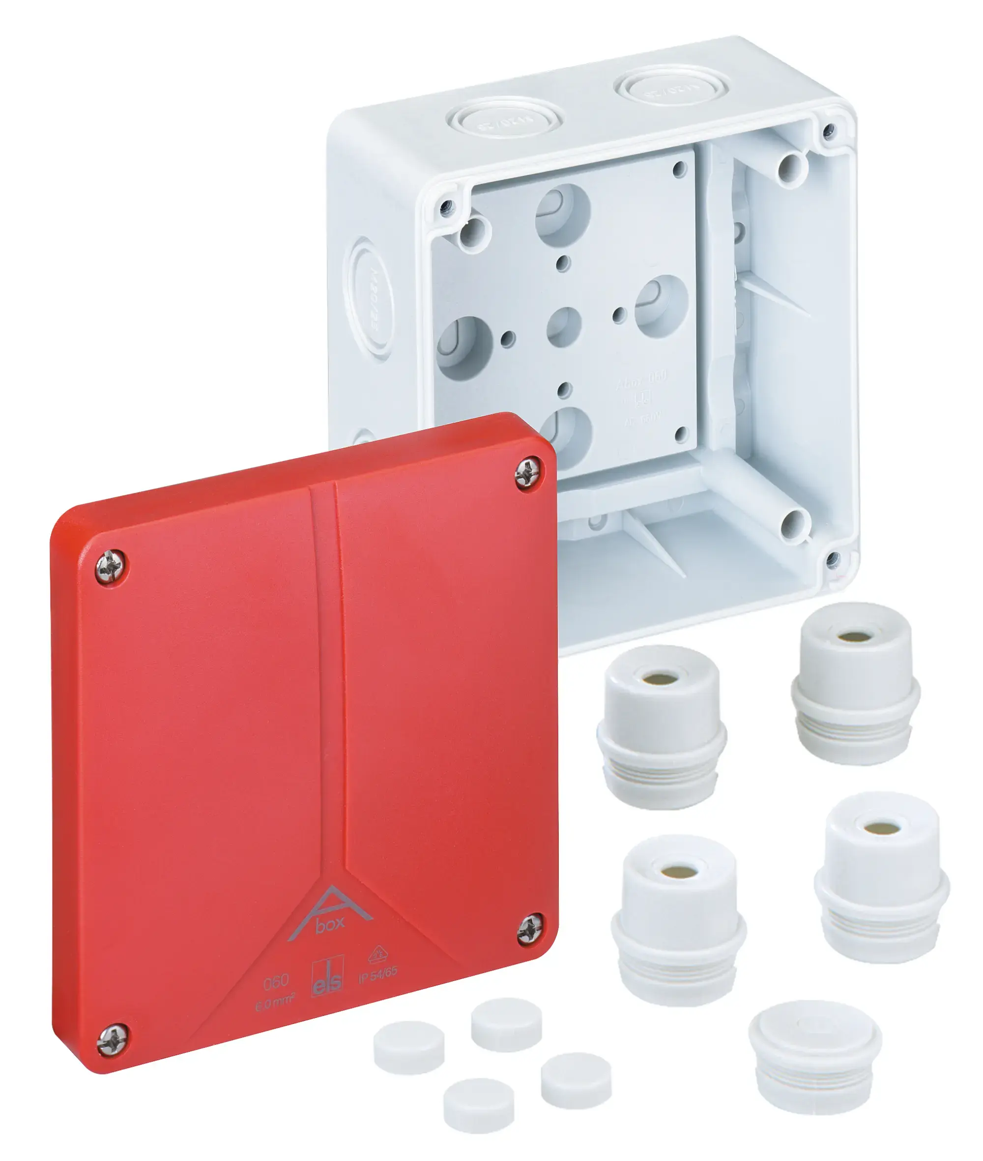 Spelsberg 80670701 Junction box, Type of protection IP54/IP65 , Max. conductor cross section 6², Impact strength IK07, Protection class II, Ui 690V AC, VDE, Halogen free (img_001)